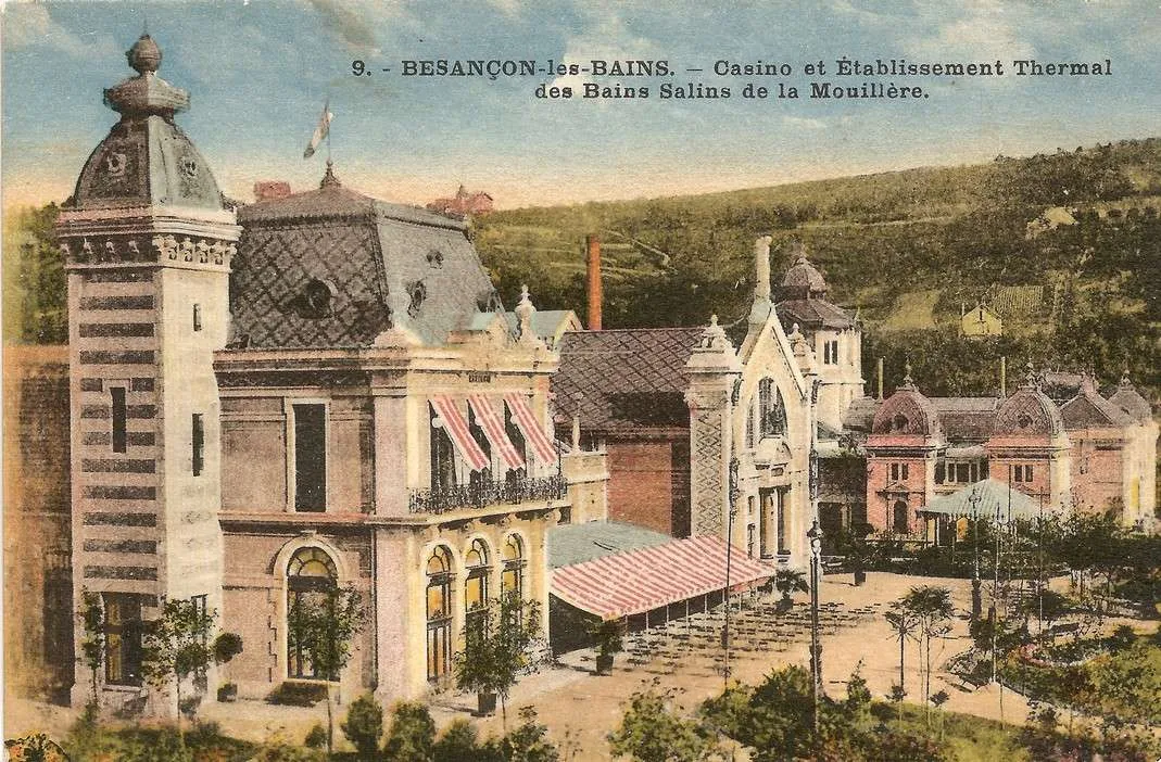 Photo showing: Carte postale de Besançon-les-Bains