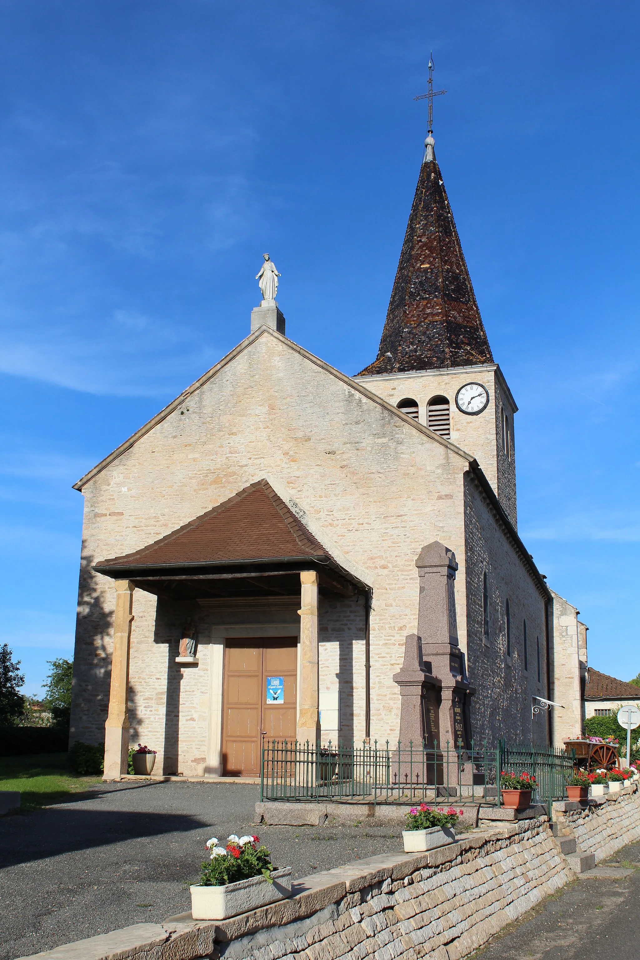 Photo showing: Église Saint-Sébastien de Boz.
