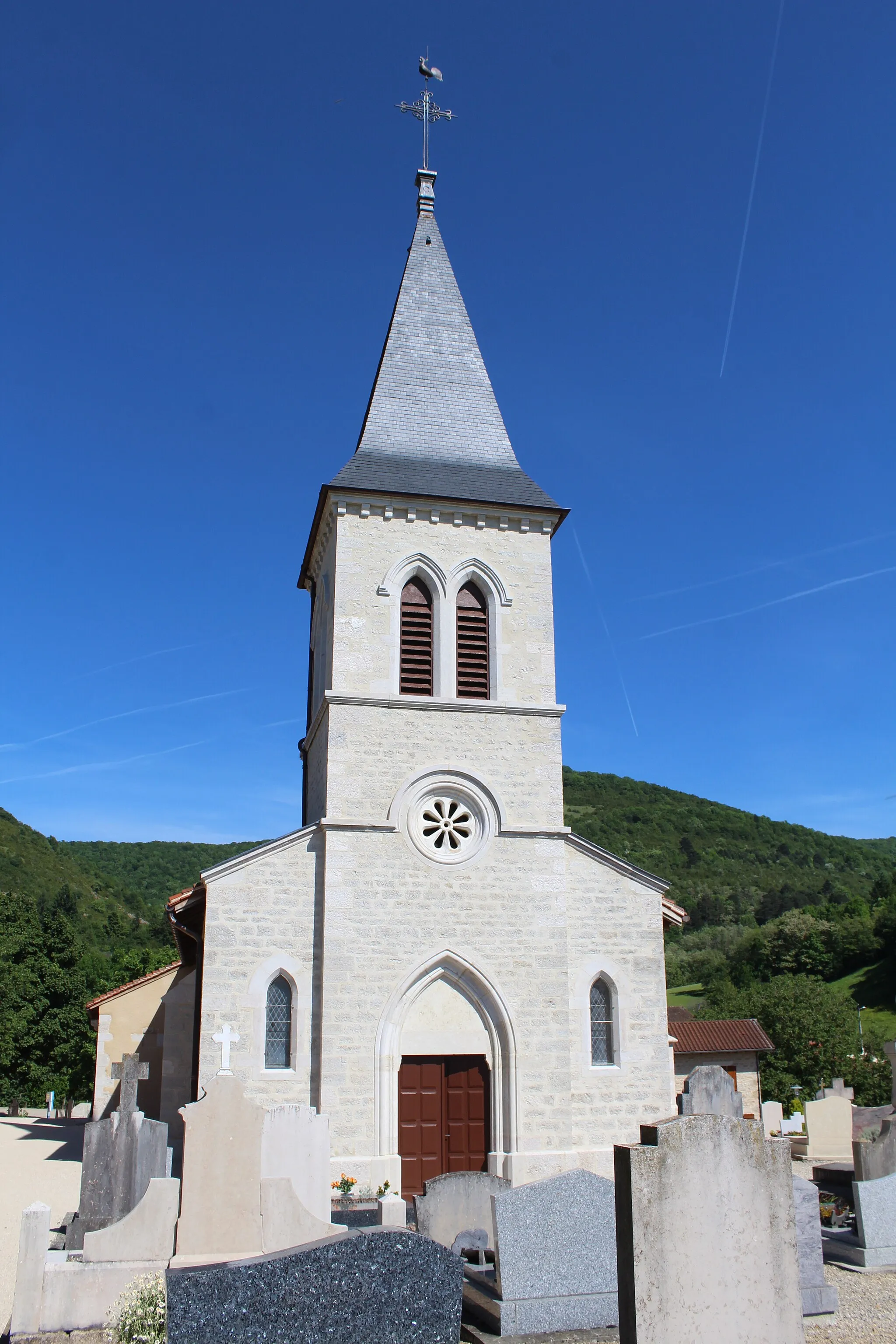 Photo showing: Église Saint-Laurent de Pressiat.