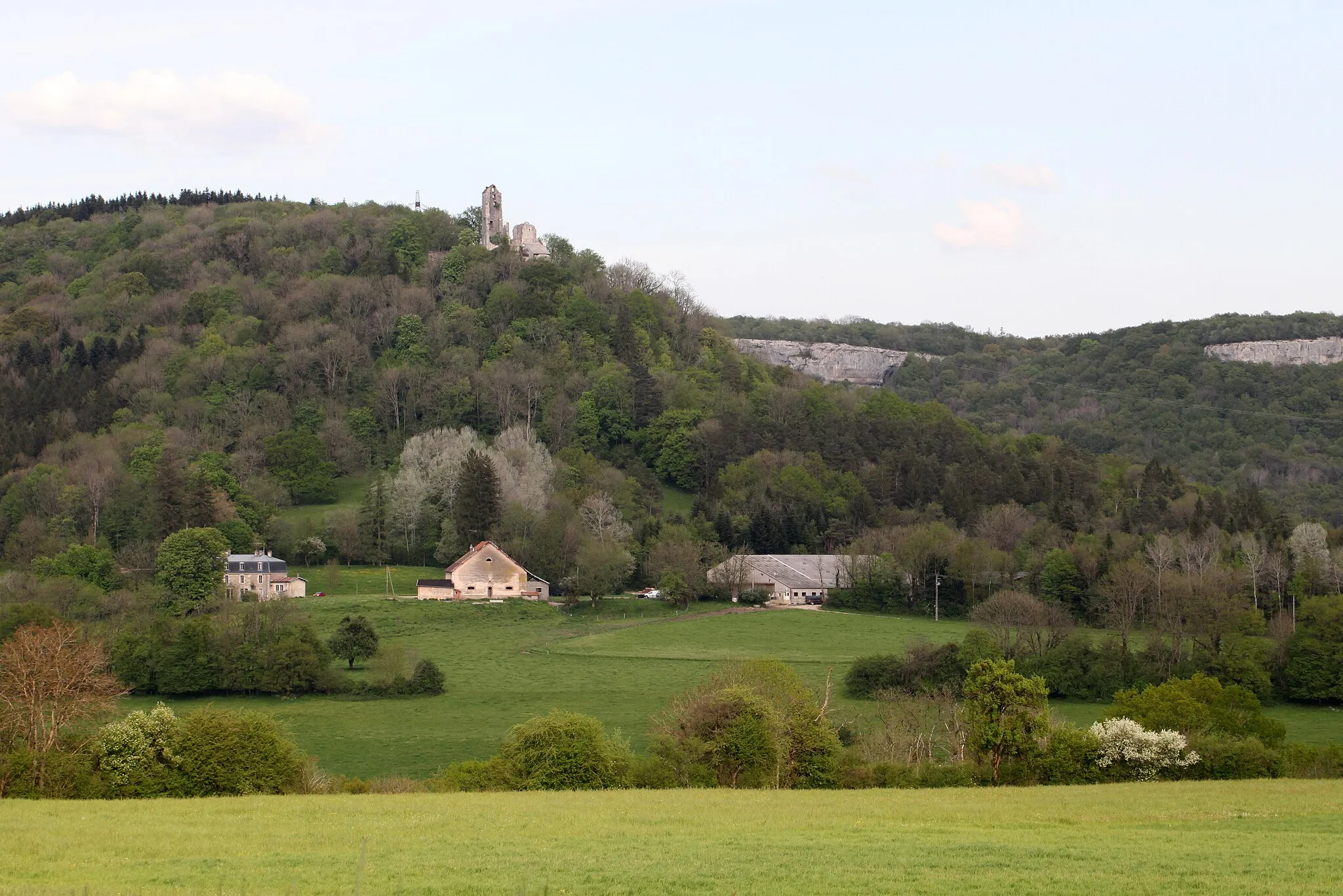 Photo showing: Extrémité nord du ravin de Valbois.