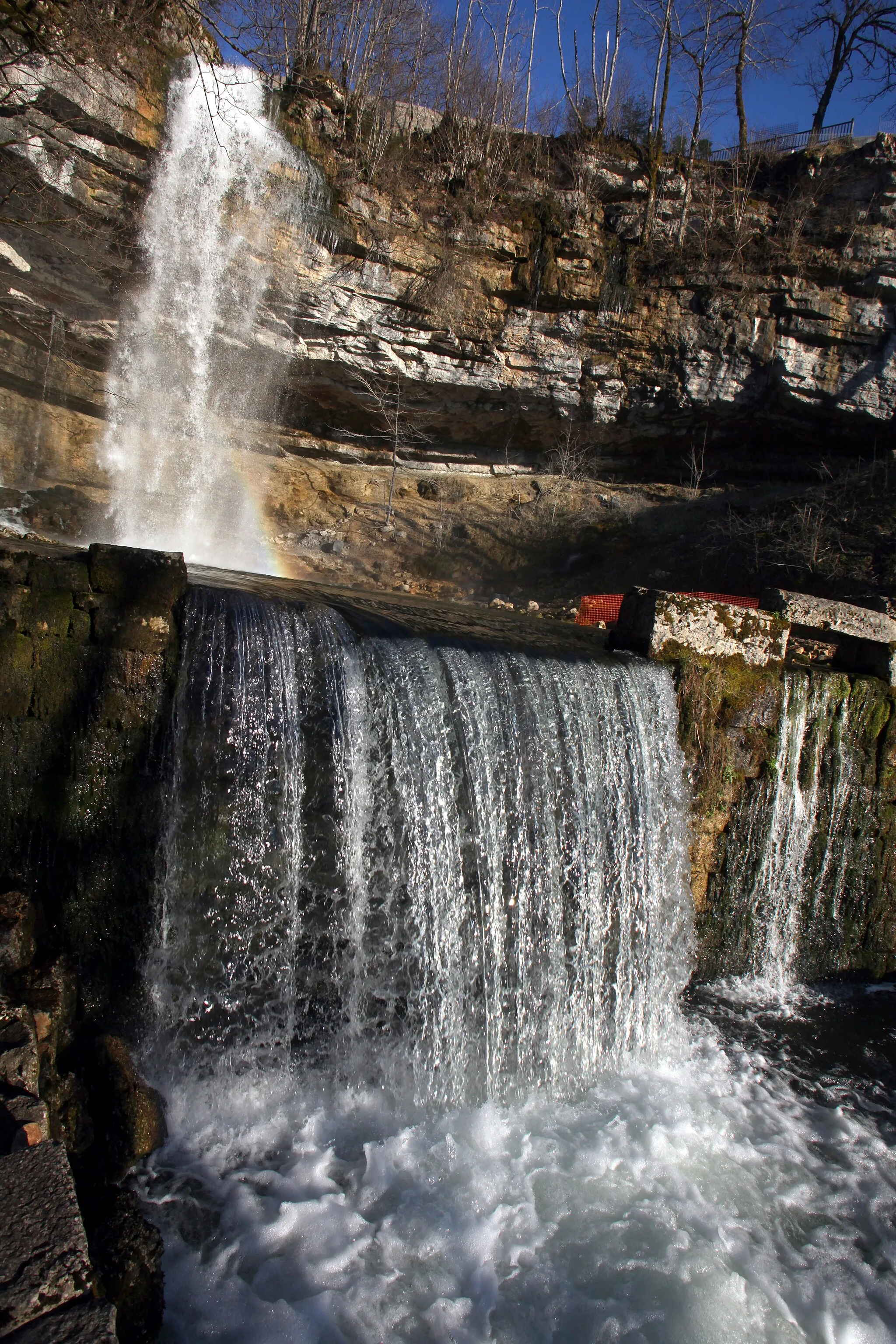 Photo showing: Le Saut Girard, la première des cascades du Hérisson.