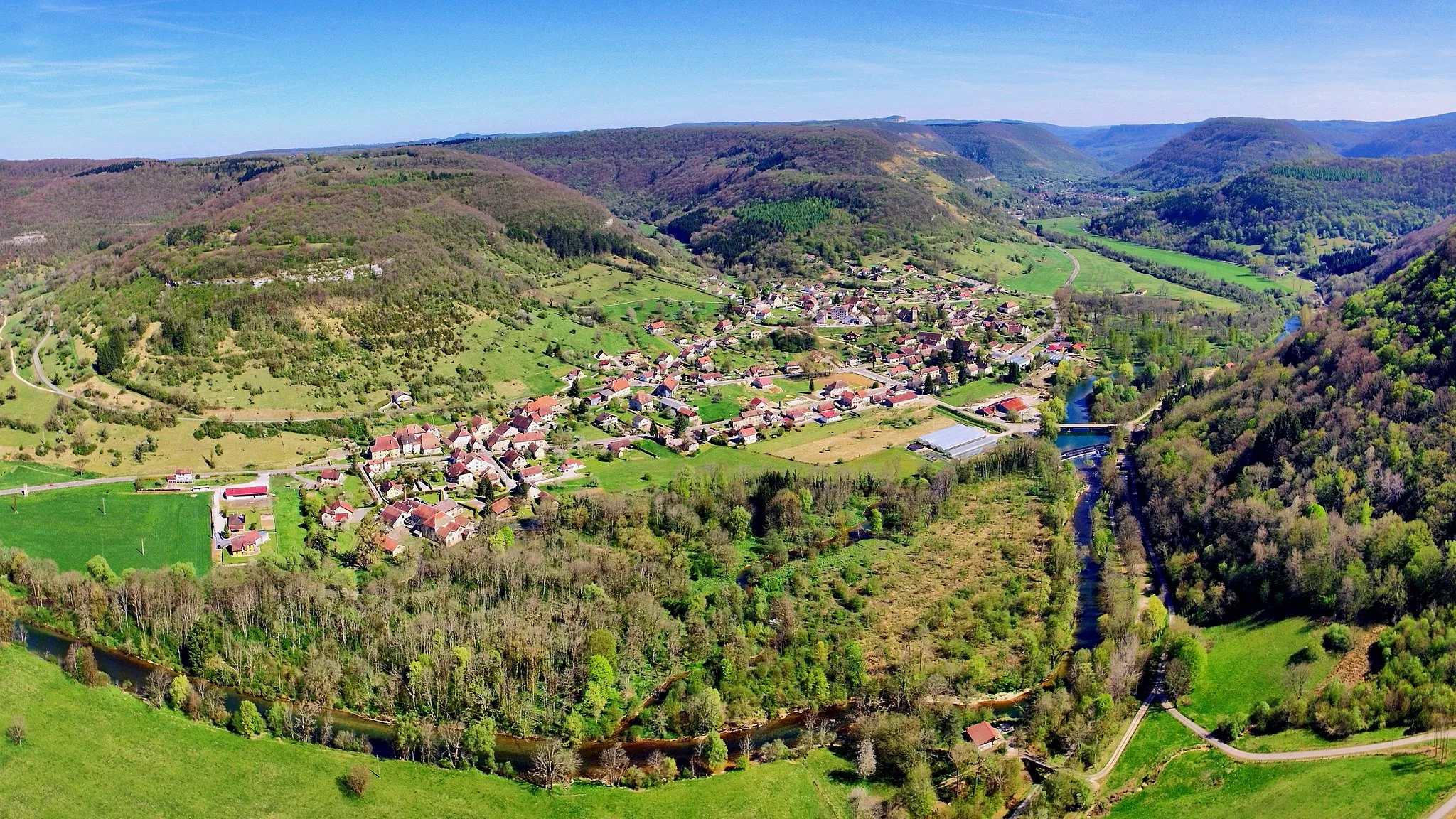 Photo showing: Vue générale du village de Montgesoye