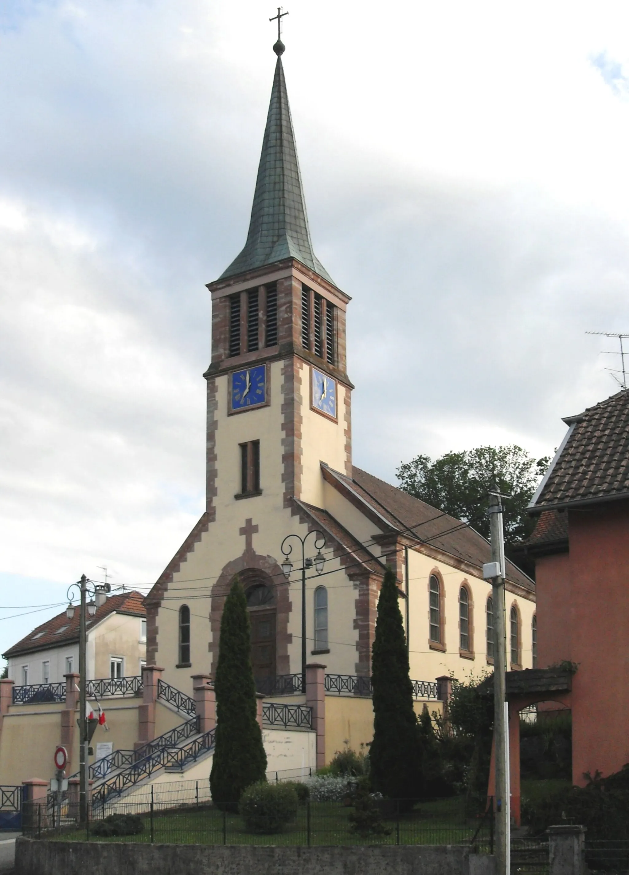 Photo showing: L'église Saint-Hubert à Seppois-le-Haut