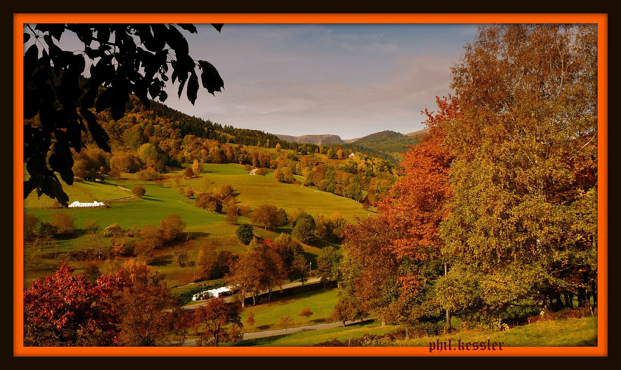 Photo showing: vue sur l emm  en automne , vallée de munster haut rhin ,   france