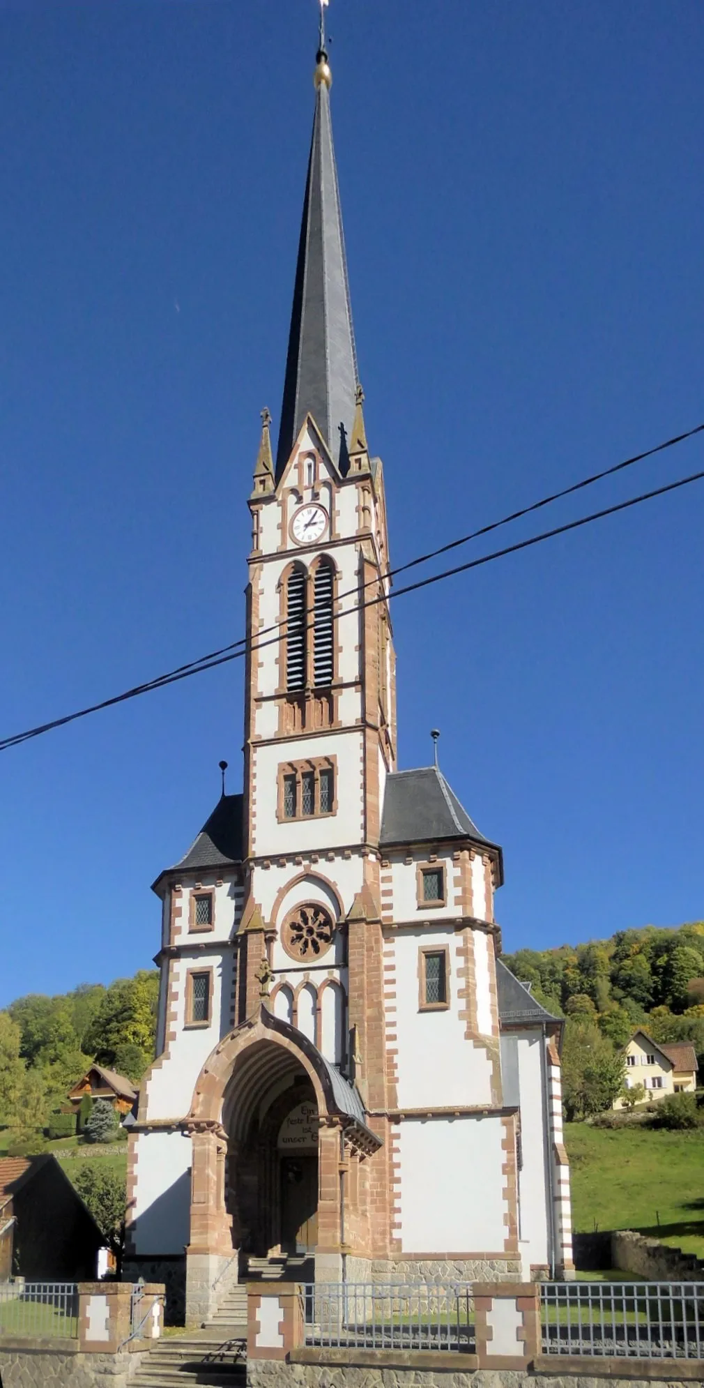 Photo showing: L'église luthérienne de Sondernach, côté ouest
