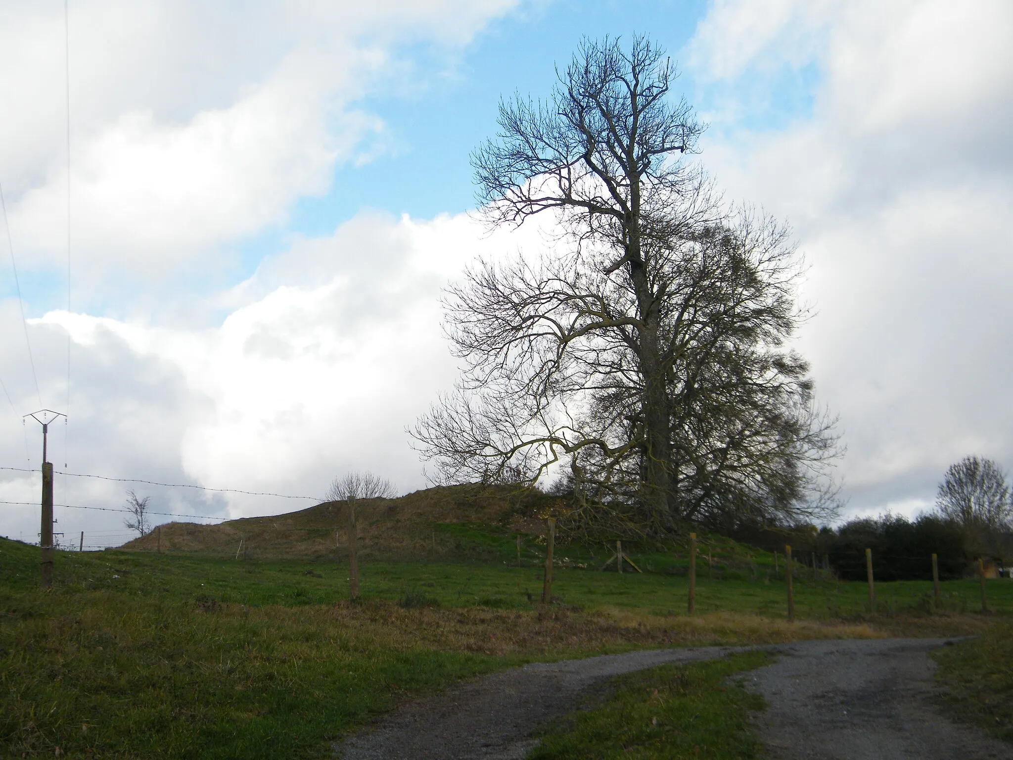 Photo showing: Avesnes-Chaussoy, Somme, Fr, motte près de l'église.