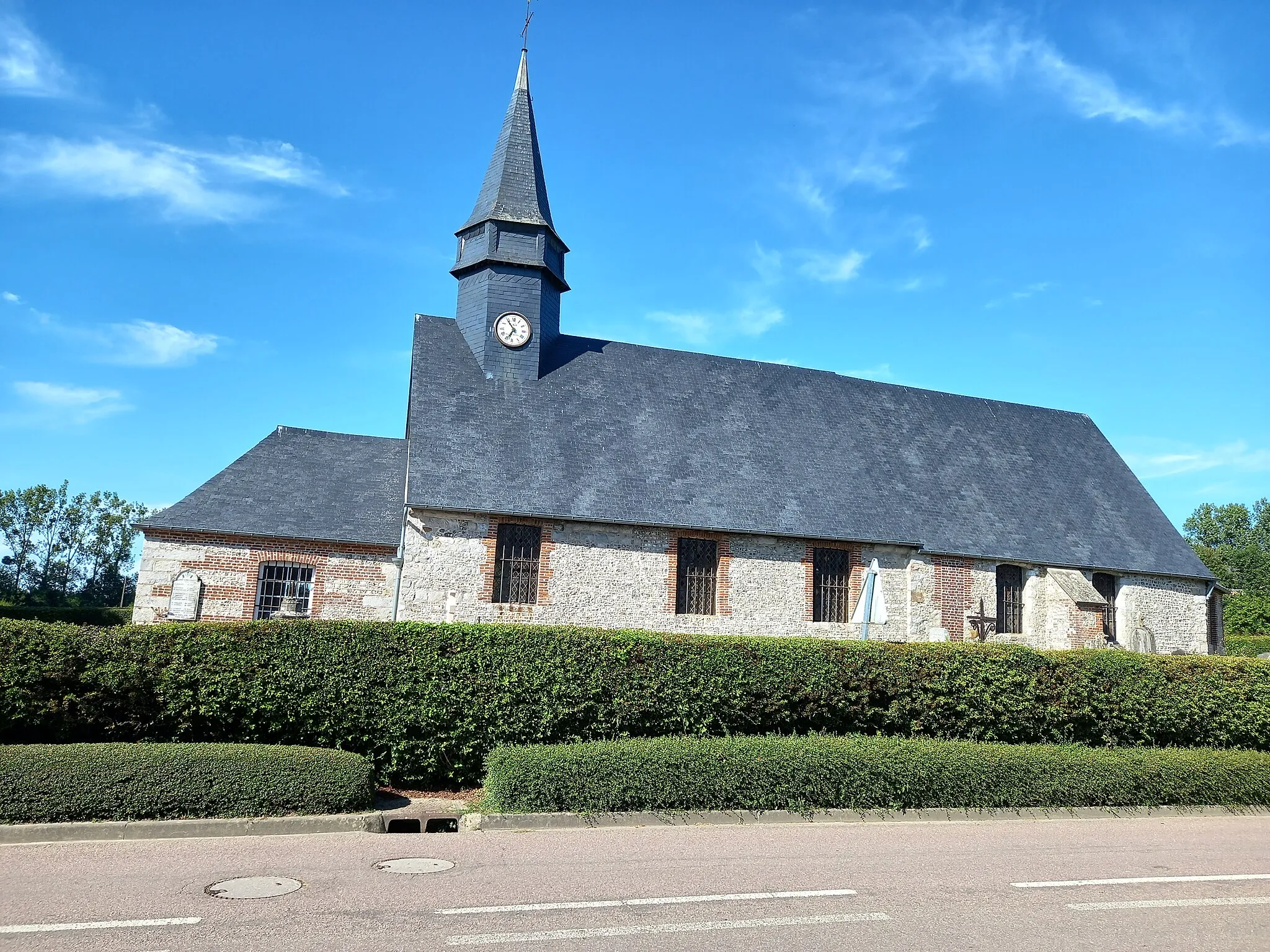 Photo showing: église Saint-Paterne de Calleville-les-Deux-églises (église située en Seine-Maritime, en France)