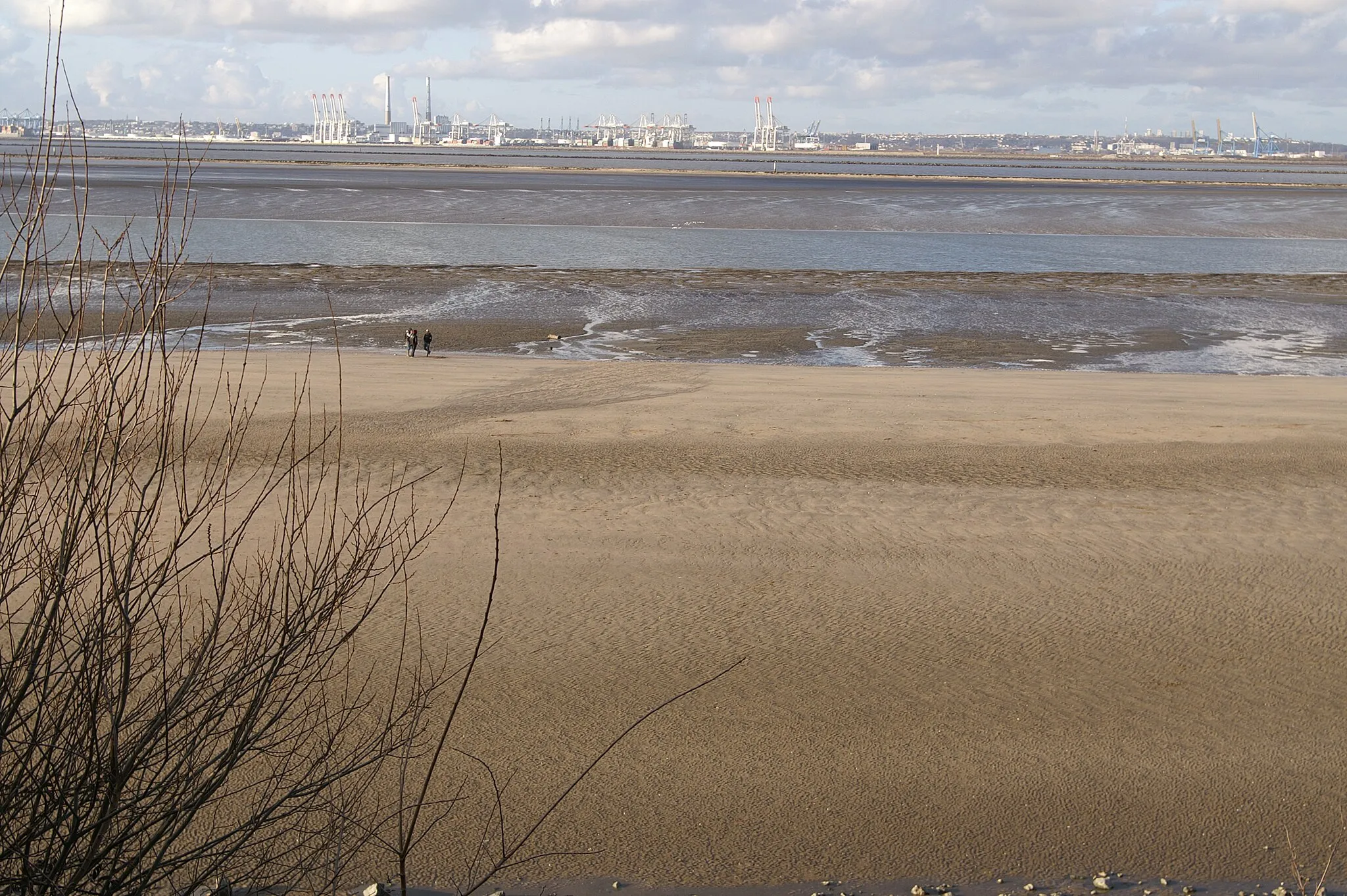 Photo showing: Plage de Vasouy à Honfleur.