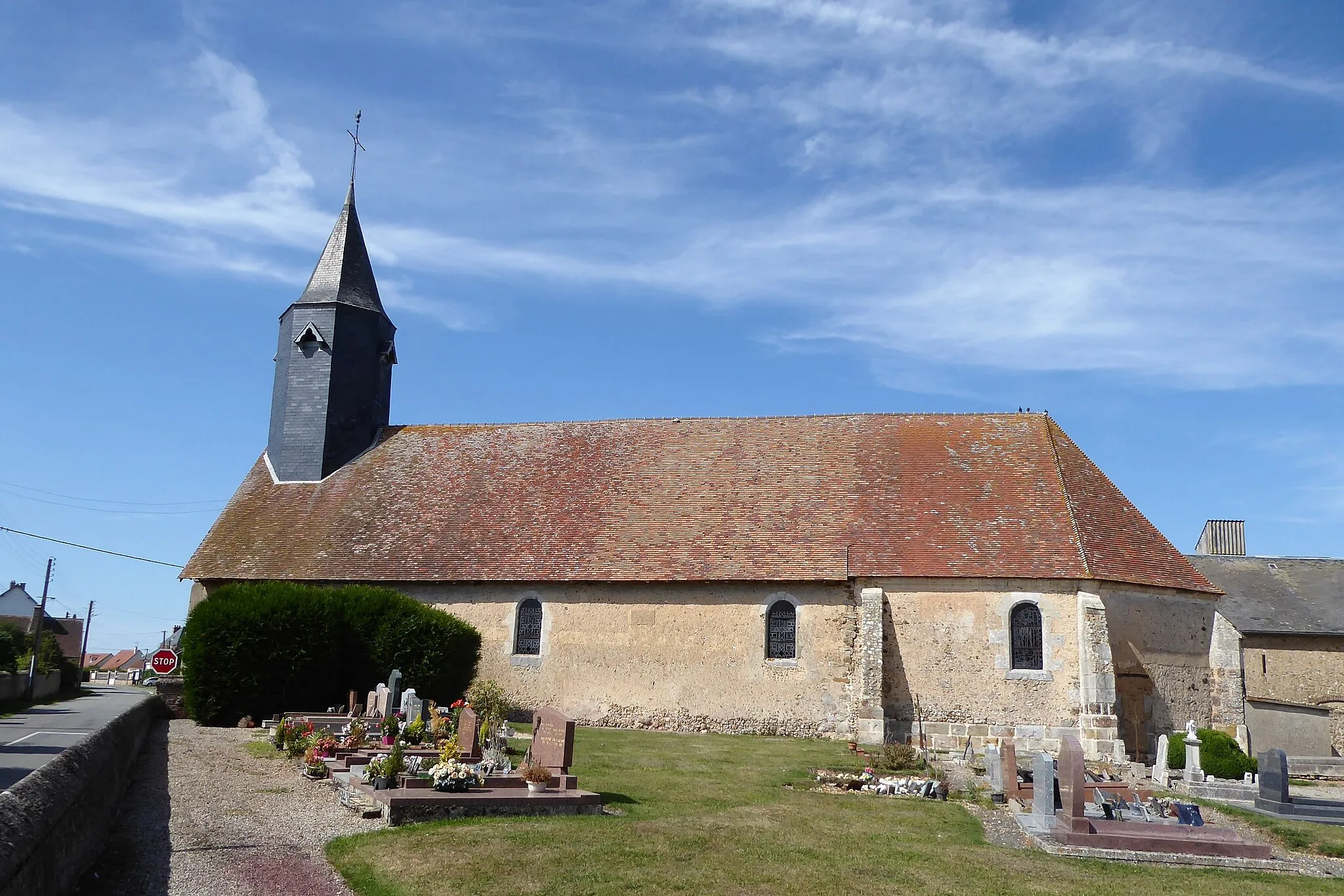 Photo showing: église Saint-Sulpice de Fessanvilliers, Eure-et-Loir, France.