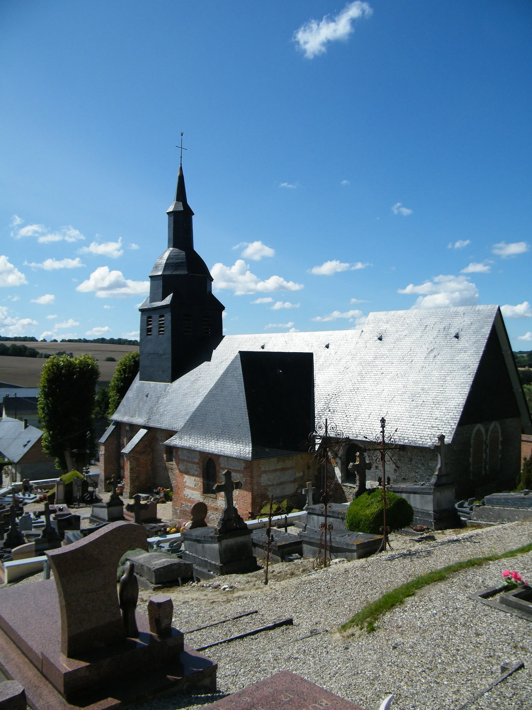 Photo showing: Aubermesnil-aux-Erables, Seine-Maritime, France, église (2)