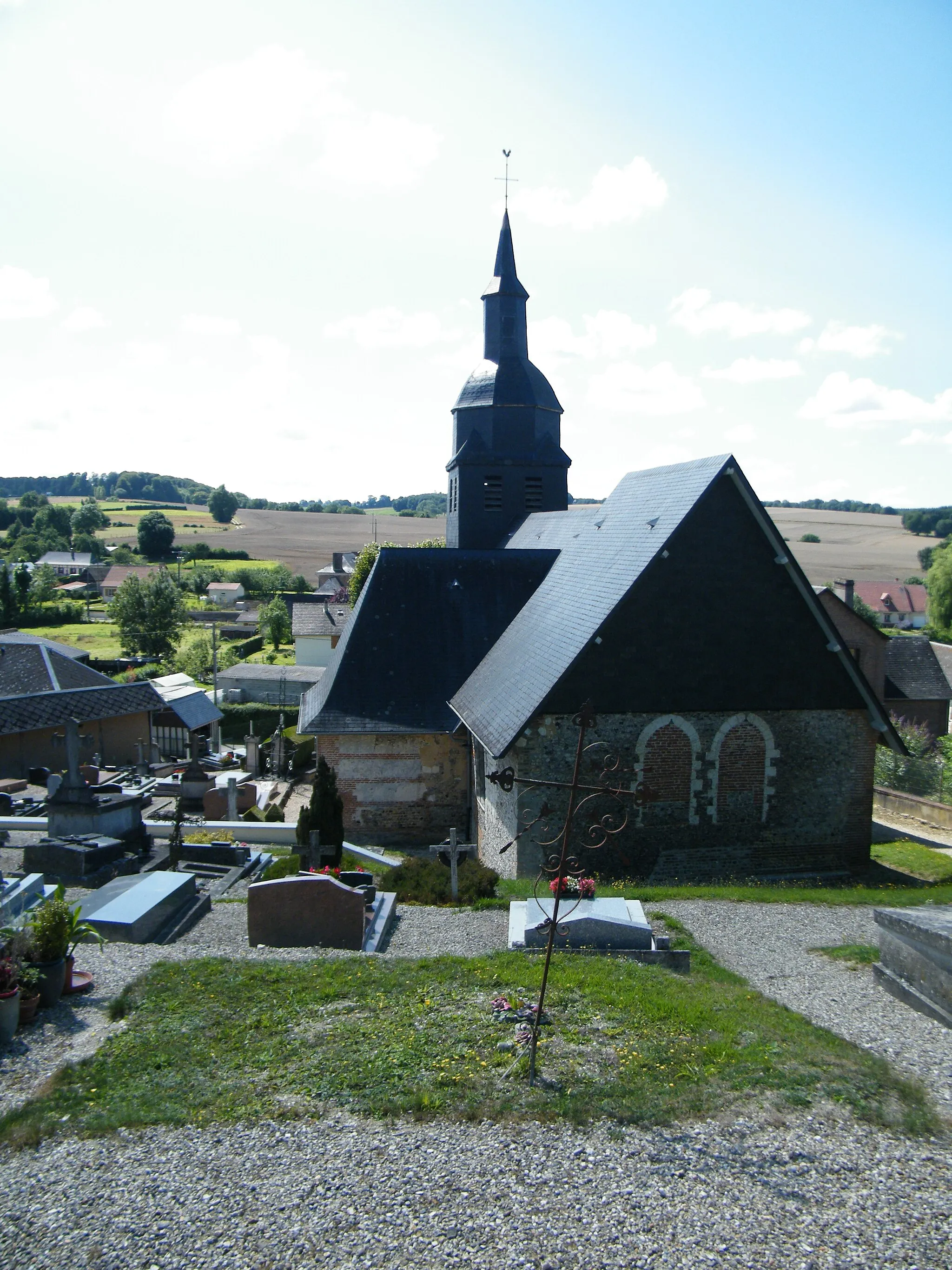 Photo showing: Aubermesnil-aux-Erables, Seine-Maritime, France, église