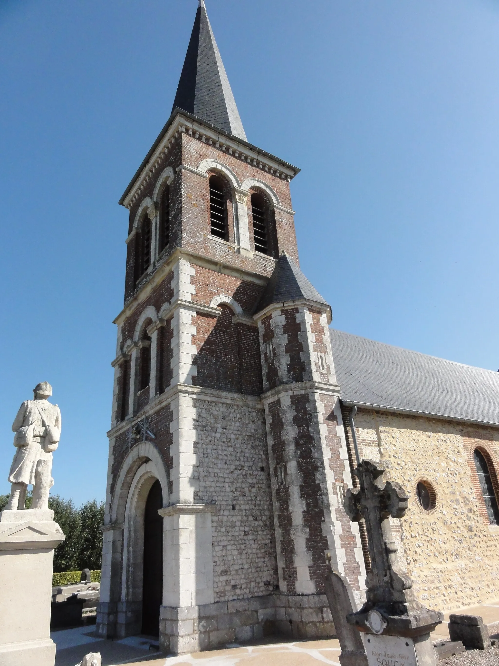 Photo showing: Riville (Seine-Mar.) église extérieur