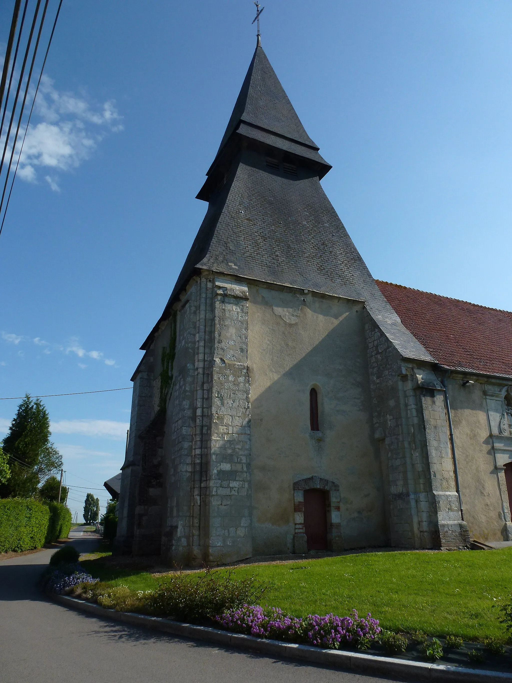 Photo showing: Combon (Eure, Fr) église Notre-Dame, la tour