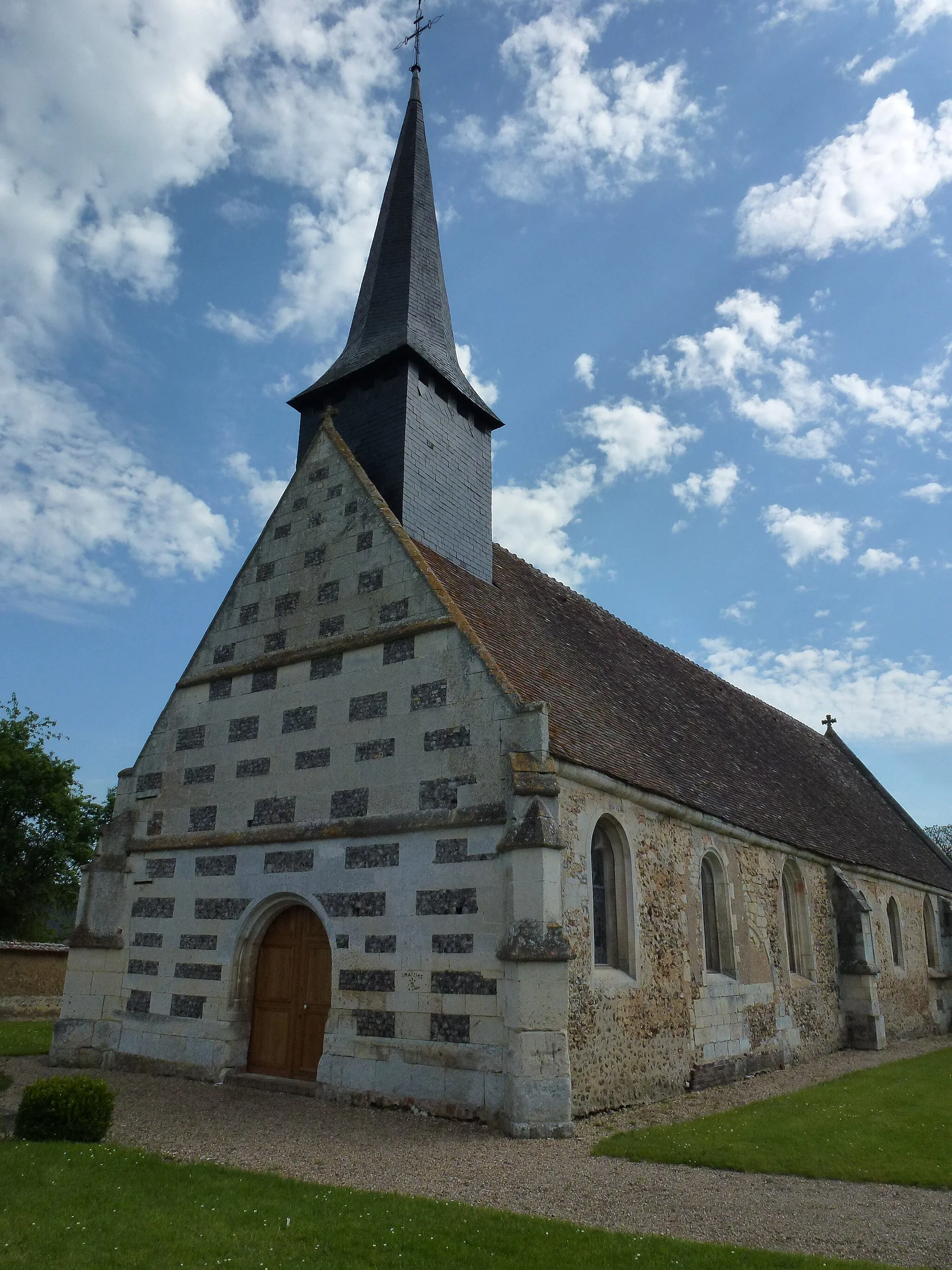 Photo showing: Grosly-sur-Risle (Eure, Fr) église Saint-Léger