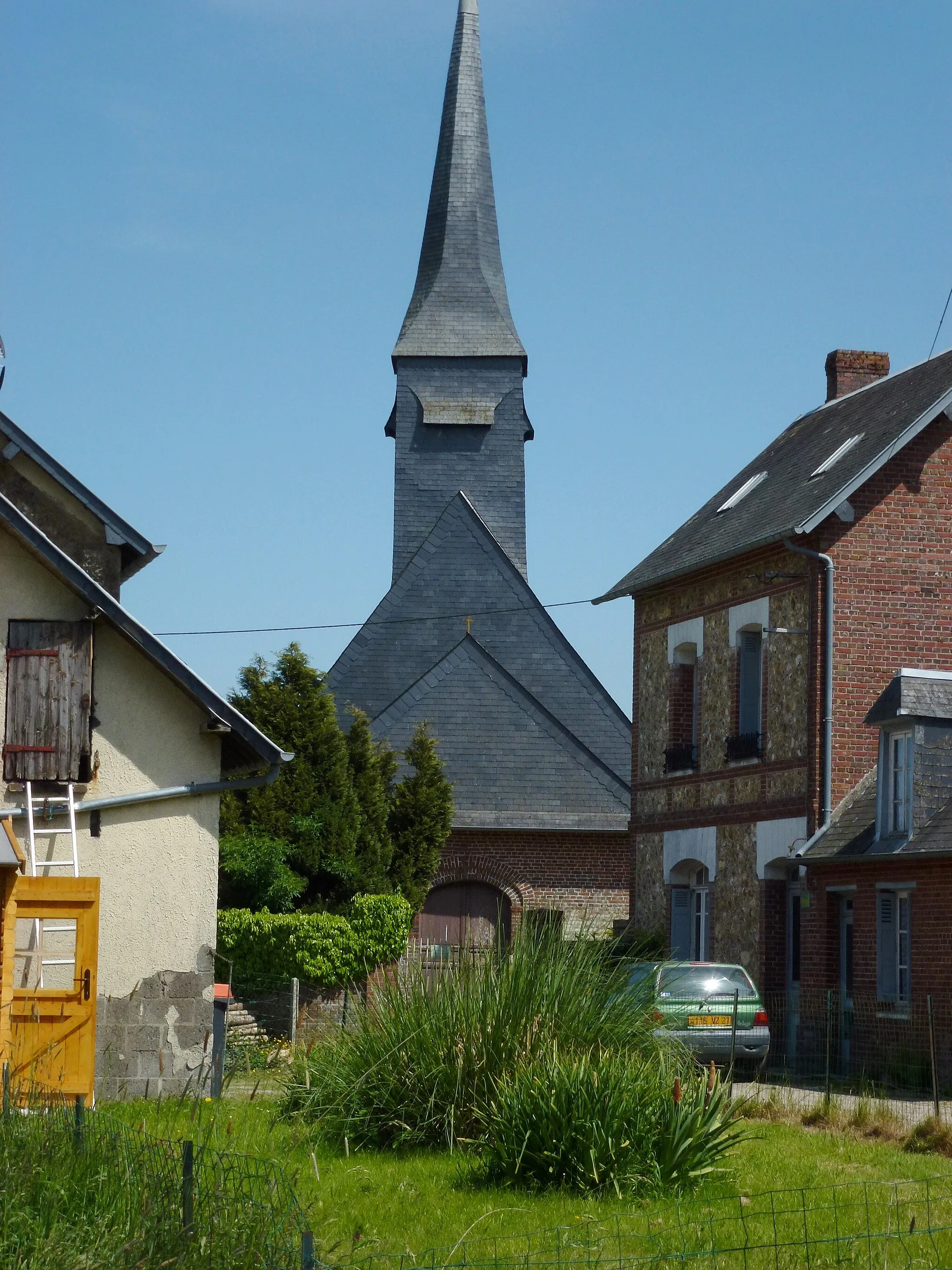 Photo showing: Heudreville-en-Lieuvin (Eure, Fr) église, la tour