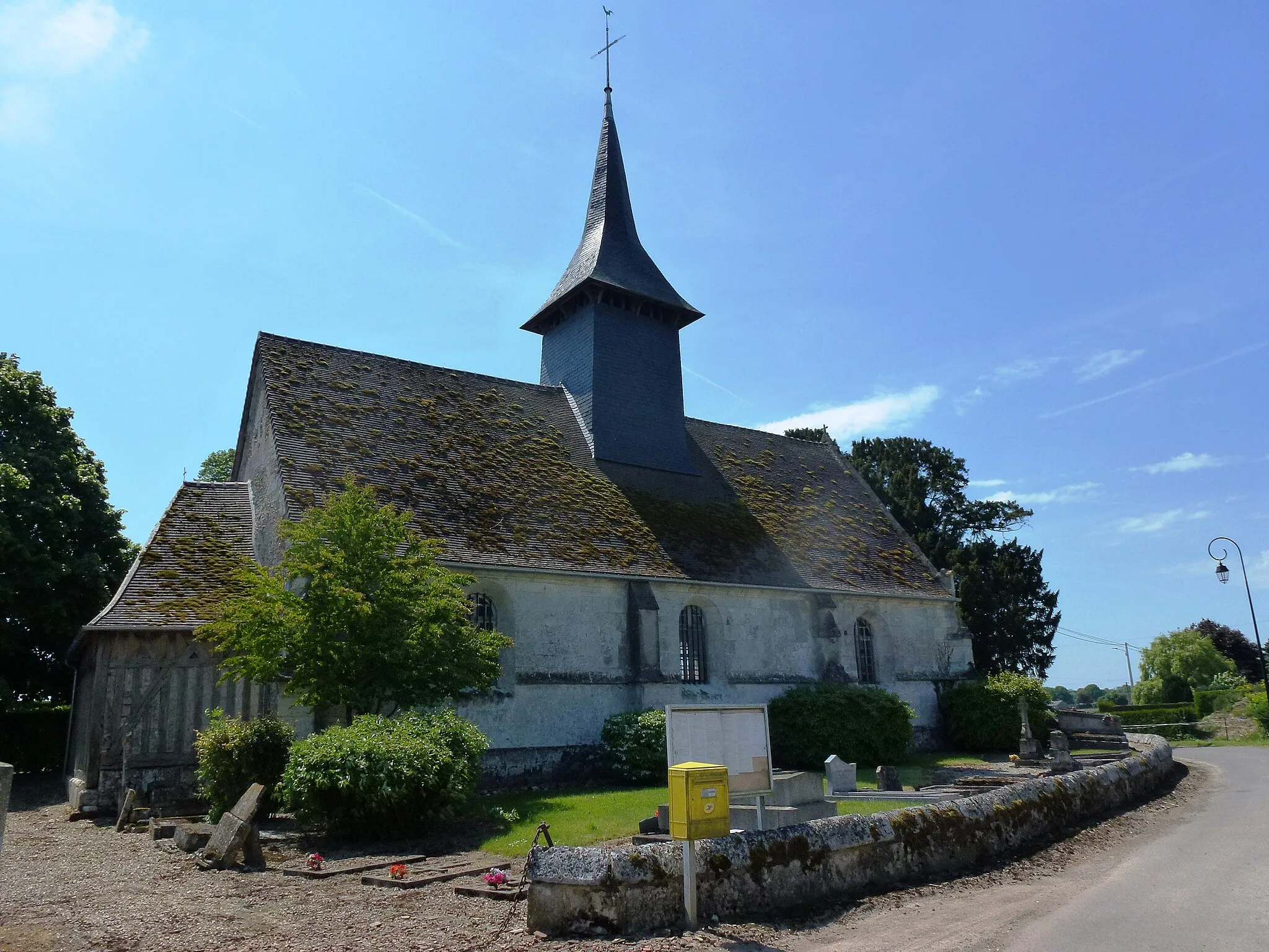 Photo showing: Romilly-la-Puthenaye (Eure, Fr) église Saint-Aubin de La Puthenaye