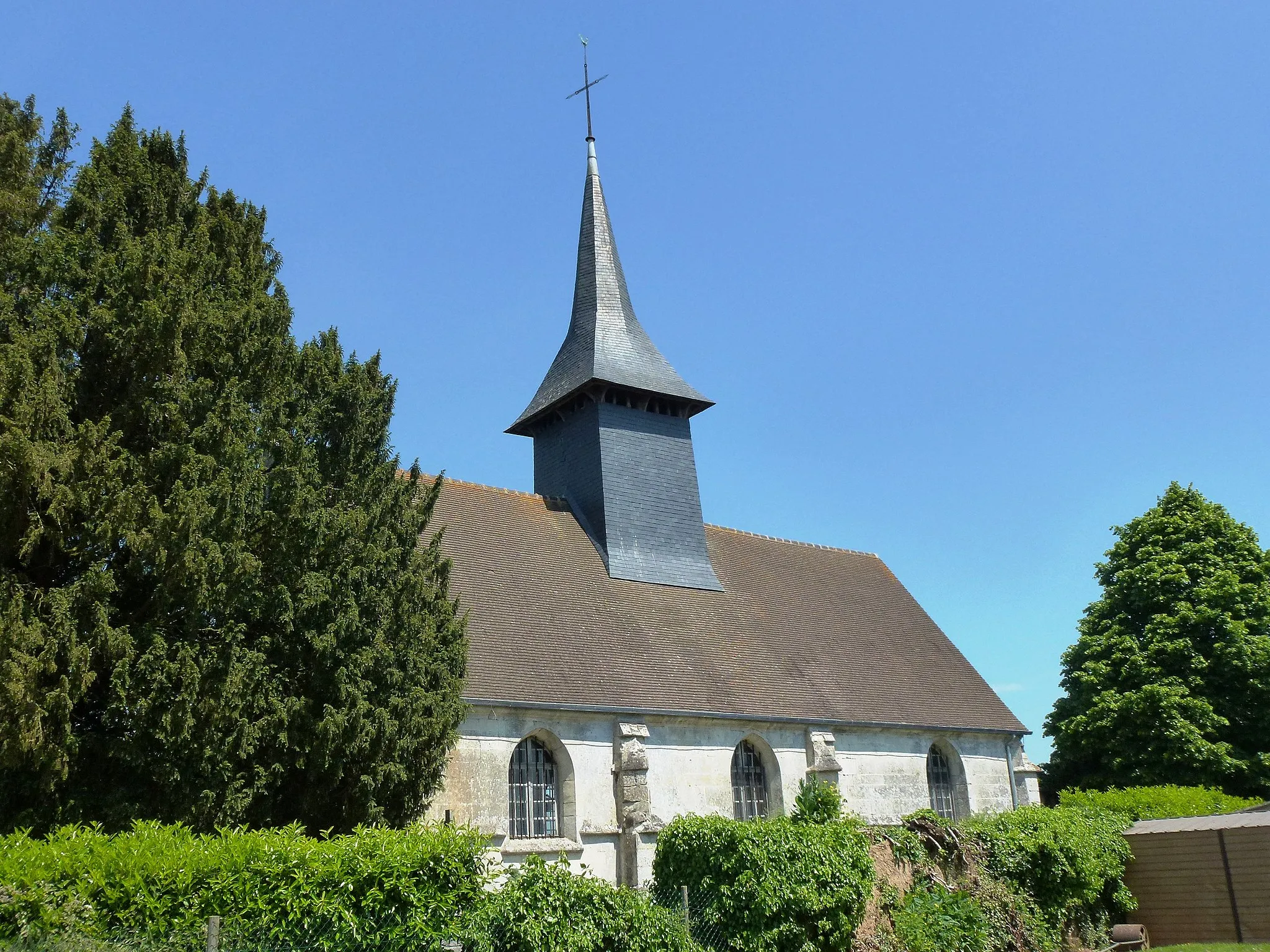 Photo showing: Romilly-la-Puthenaye (Eure, Fr) église Saint-Aubin de La Puthenaye