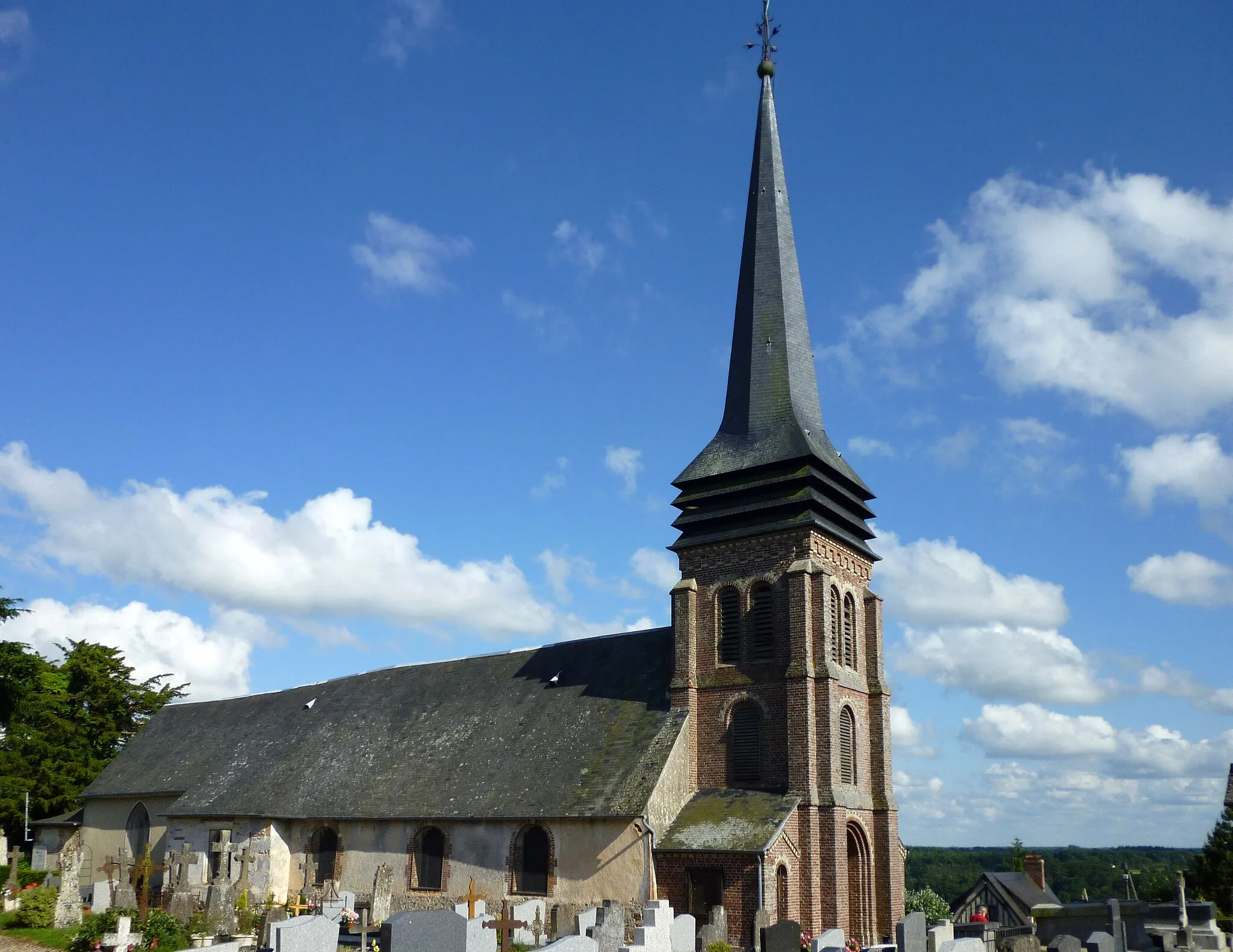 Photo showing: The church Saint-Grégoire in Saint-Grégoire du Vièvre (Eure, France).