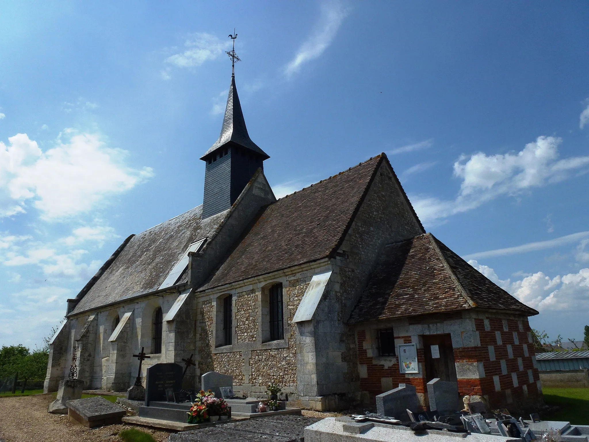 Photo showing: La Cambe (Thibouville, Eure, Fr) église Saint-Julien