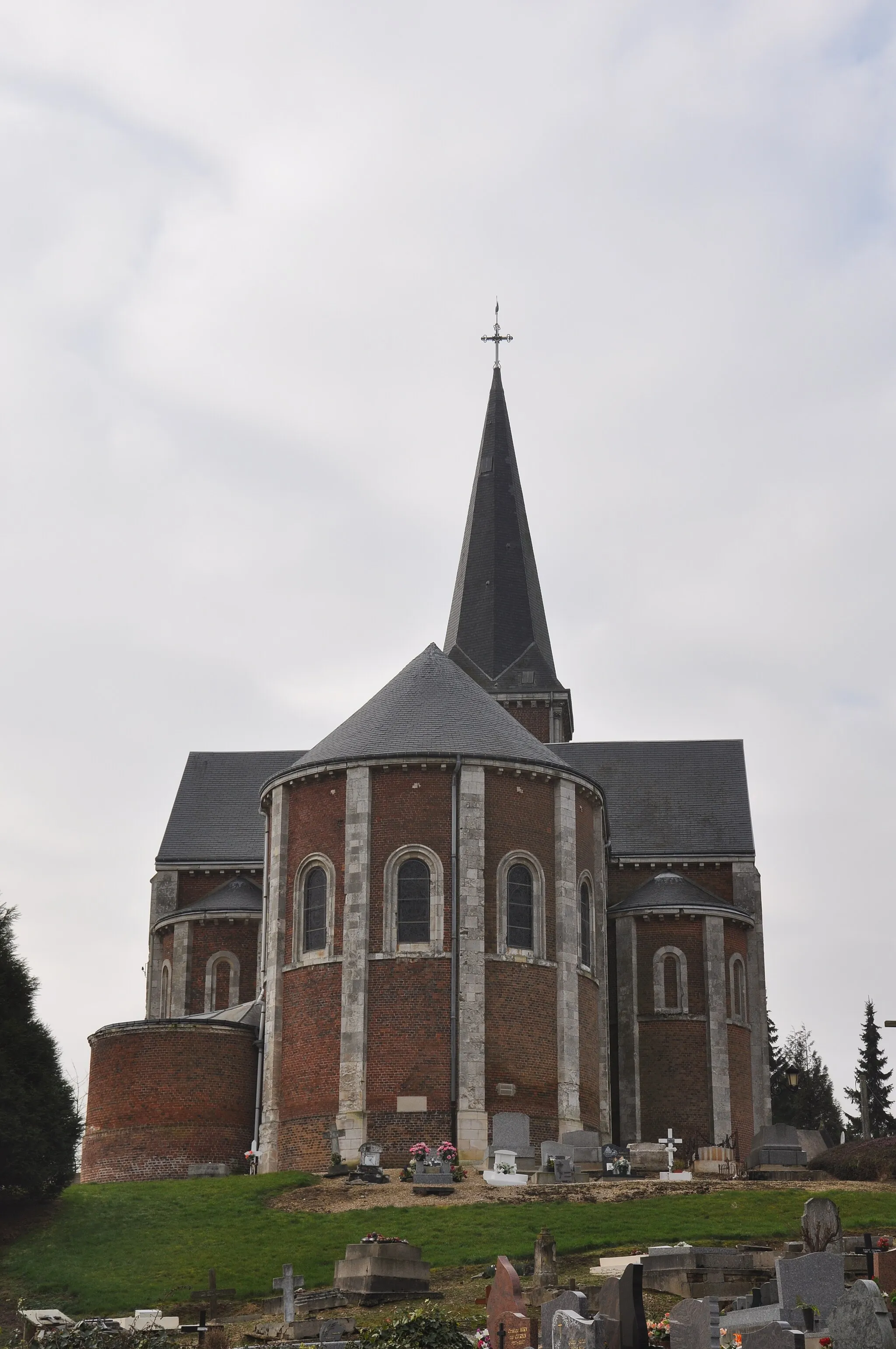 Photo showing: Church of Church of Saint-Aubin-Routot (France, Normandy)