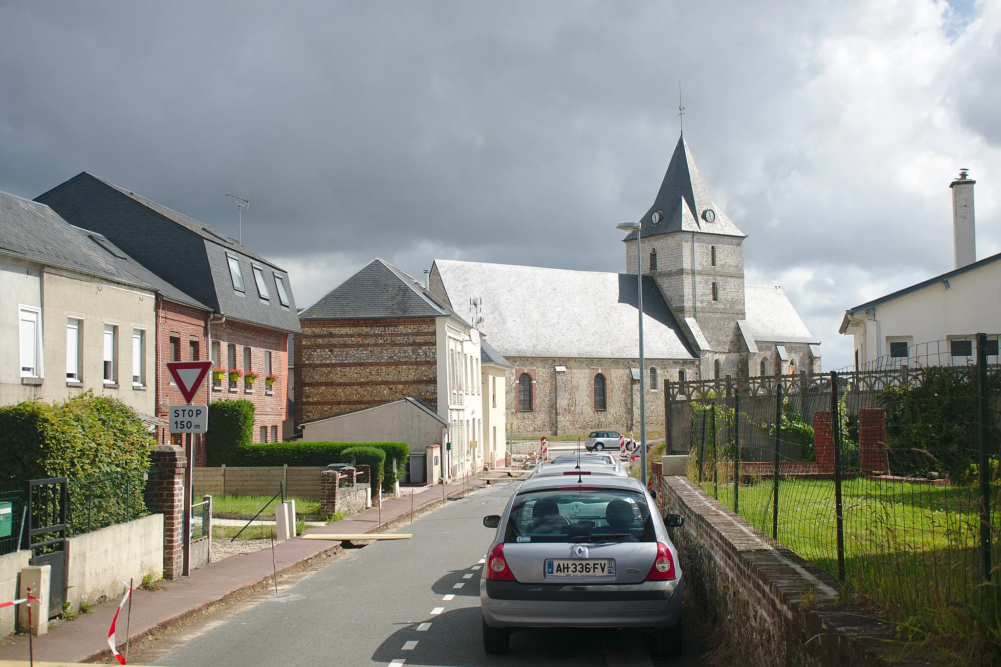 Photo showing: Église de Bréauté.