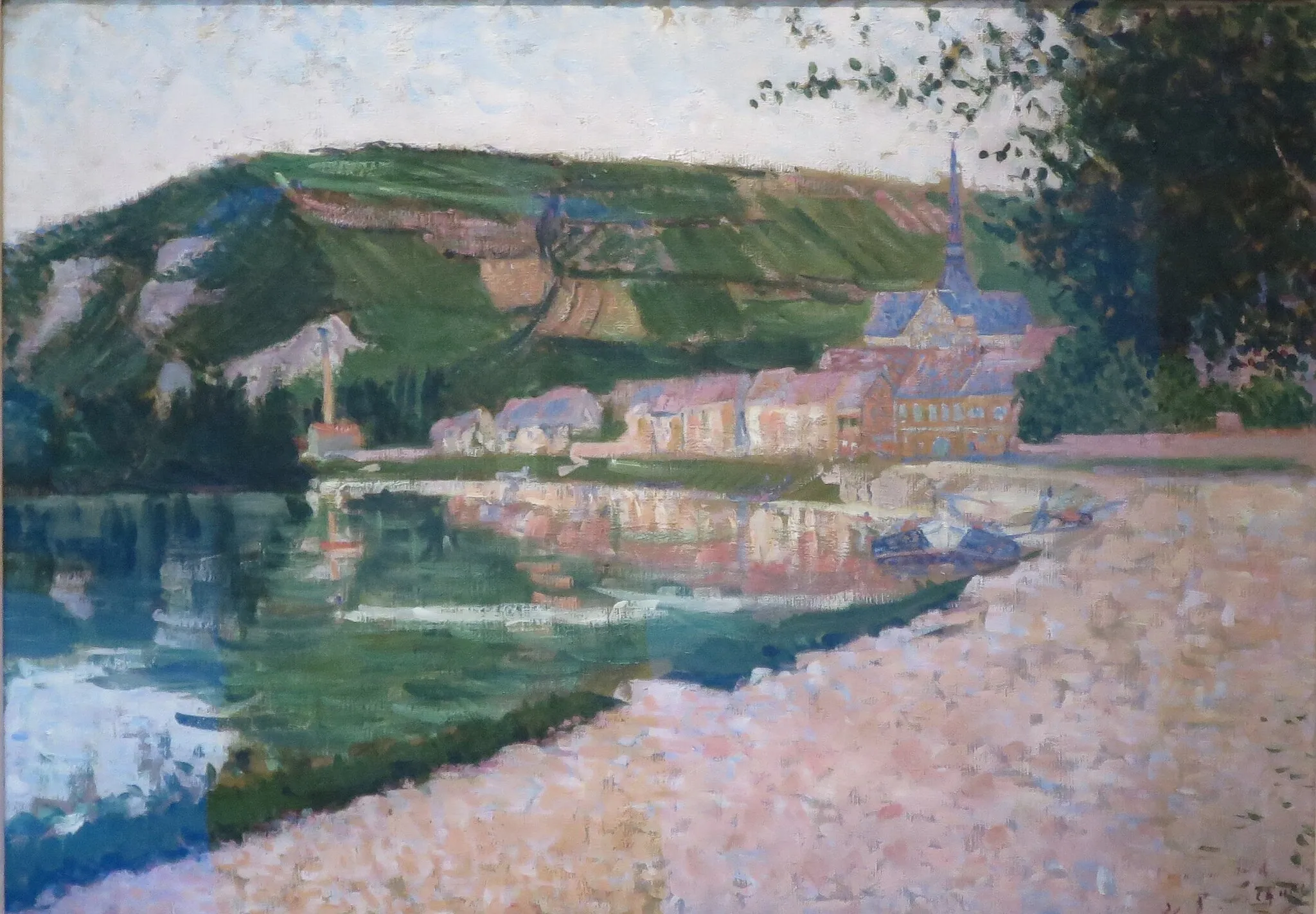 Photo showing: The Seine at Les Andelys by Paul Signac, 1886, oil on canvas, Norton Simon Museum