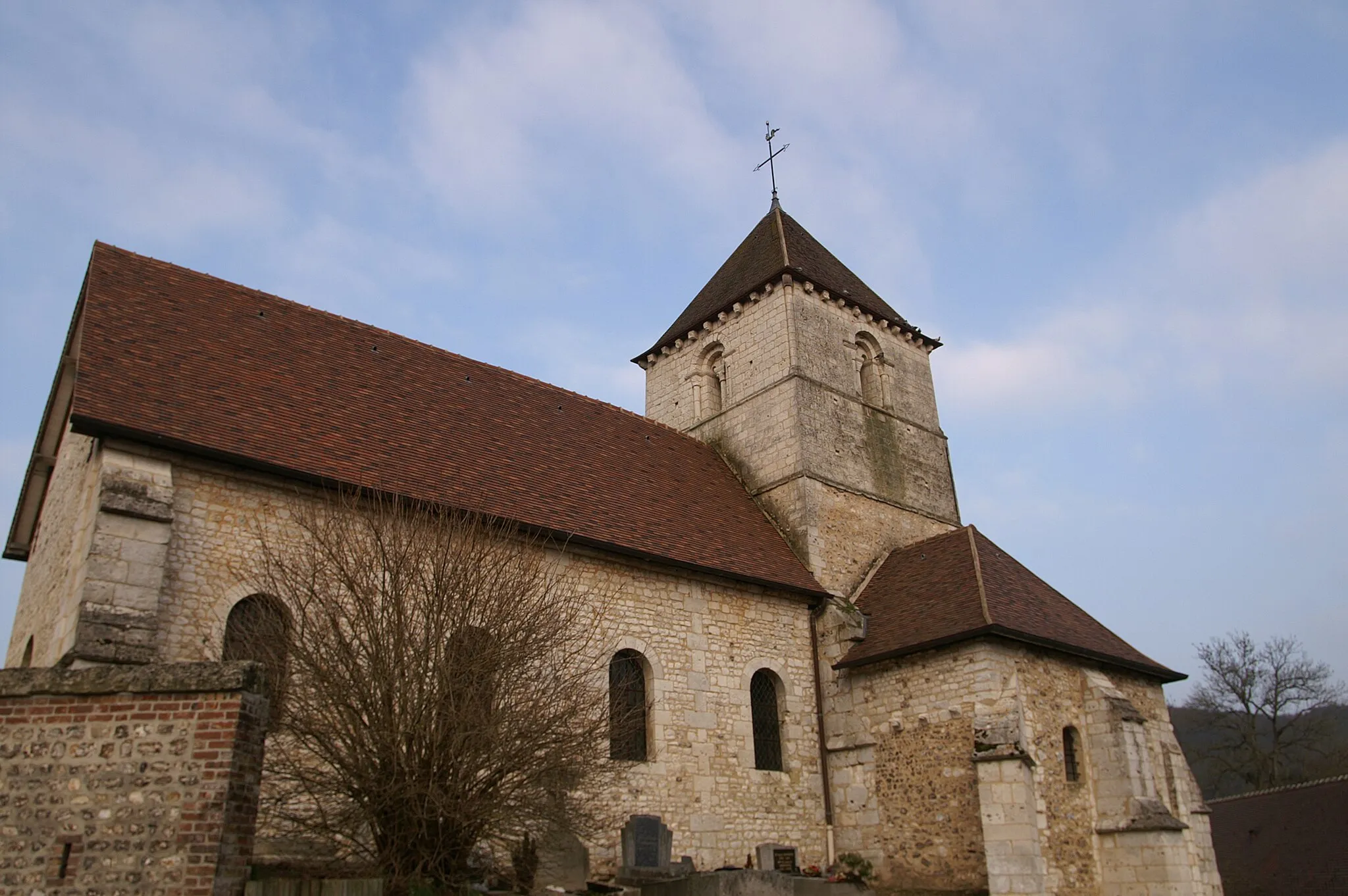 Photo showing: Rançon church in Saint-Wandrille-Rançon.