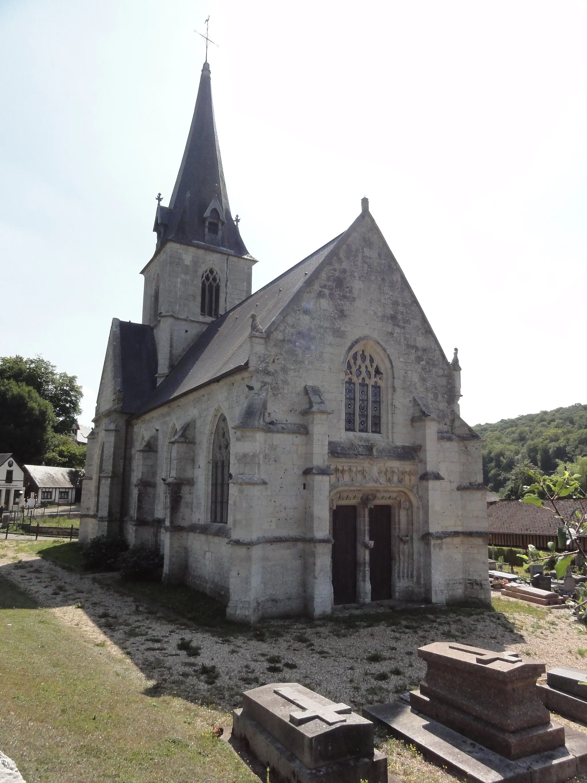 Photo showing: Maulévrier-Sainte-Gertrude (Seine-Mar.) église Sainte-Gertrude