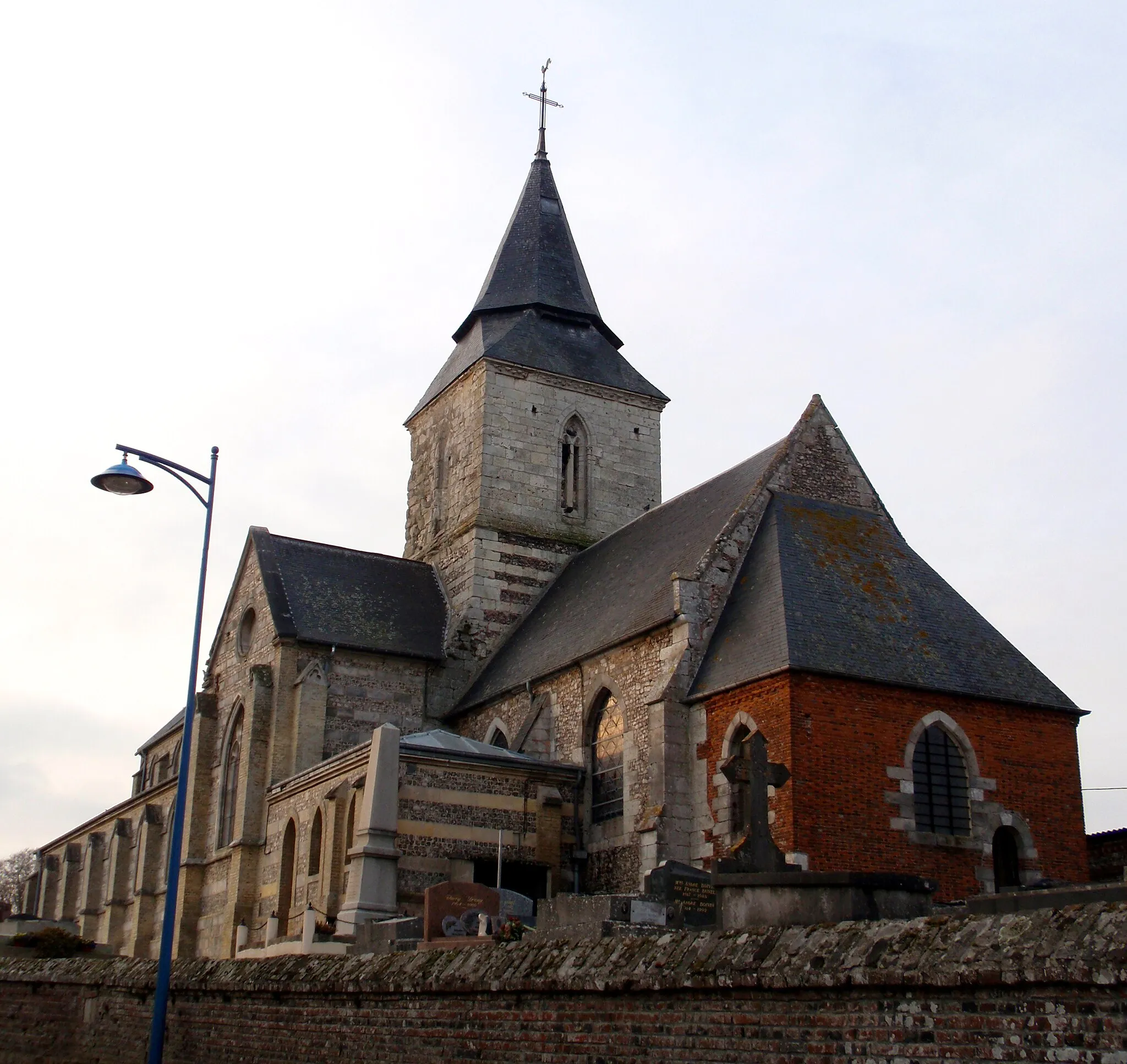 Photo showing: Hautot-l'Auvray (Seine-Maritime, France).

L'église Saint-Martin.