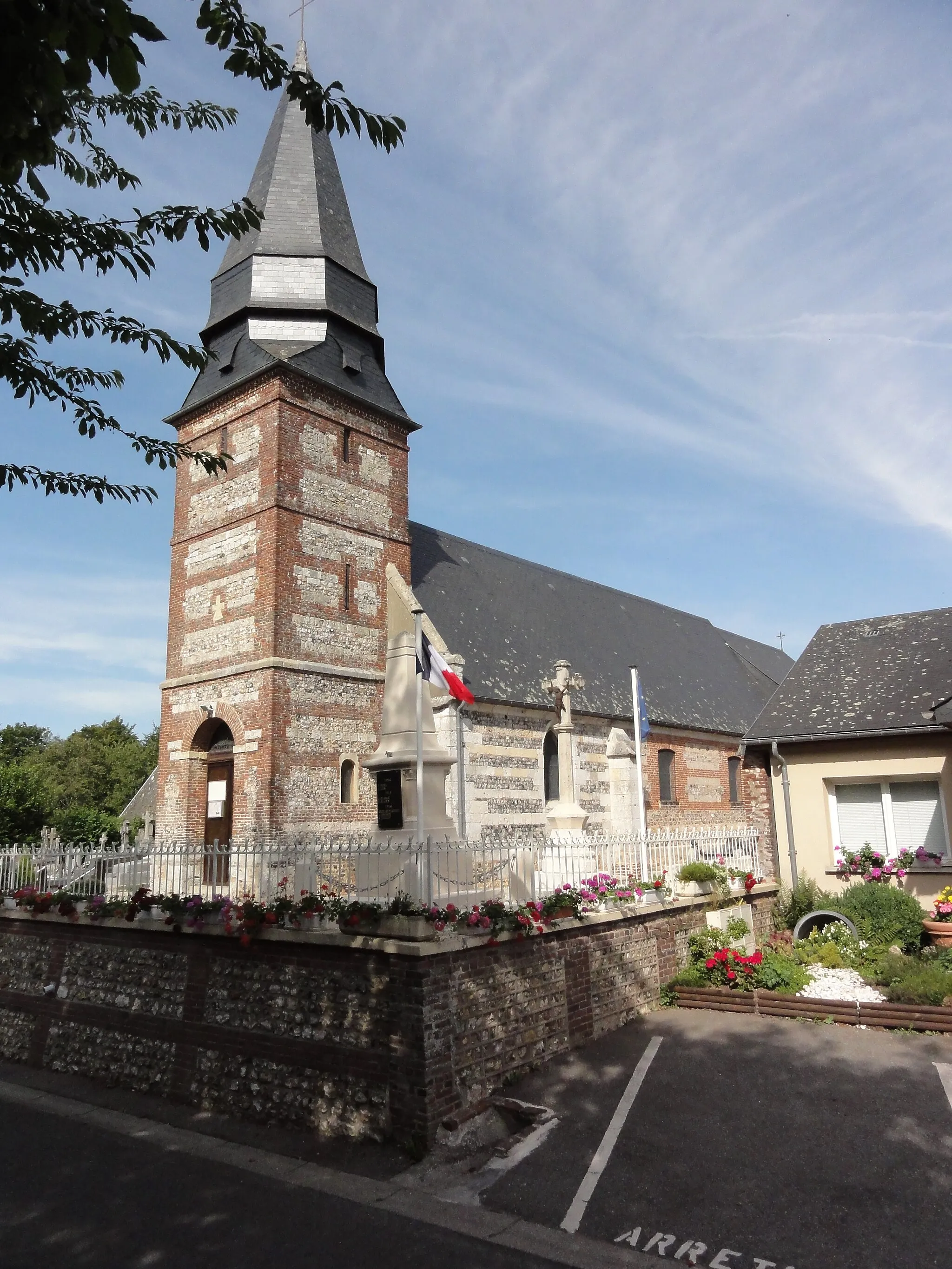 Photo showing: Ancourteville-sur-Héricourt (Seine-Mar.) église