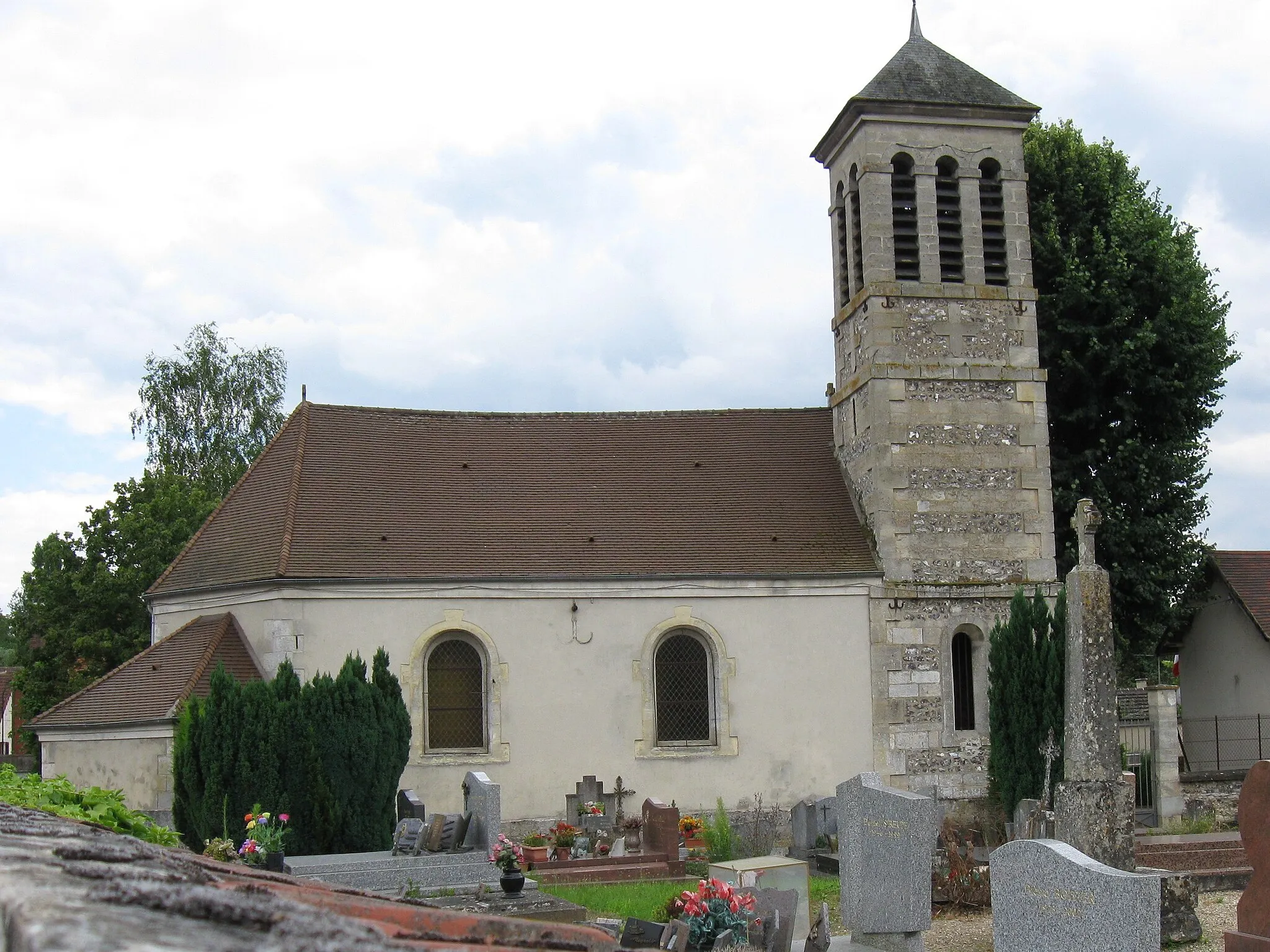 Photo showing: Église Sainte-Geneviève de Sainte-Geneviève-lès-Gasny. (Eure, région Normandie).