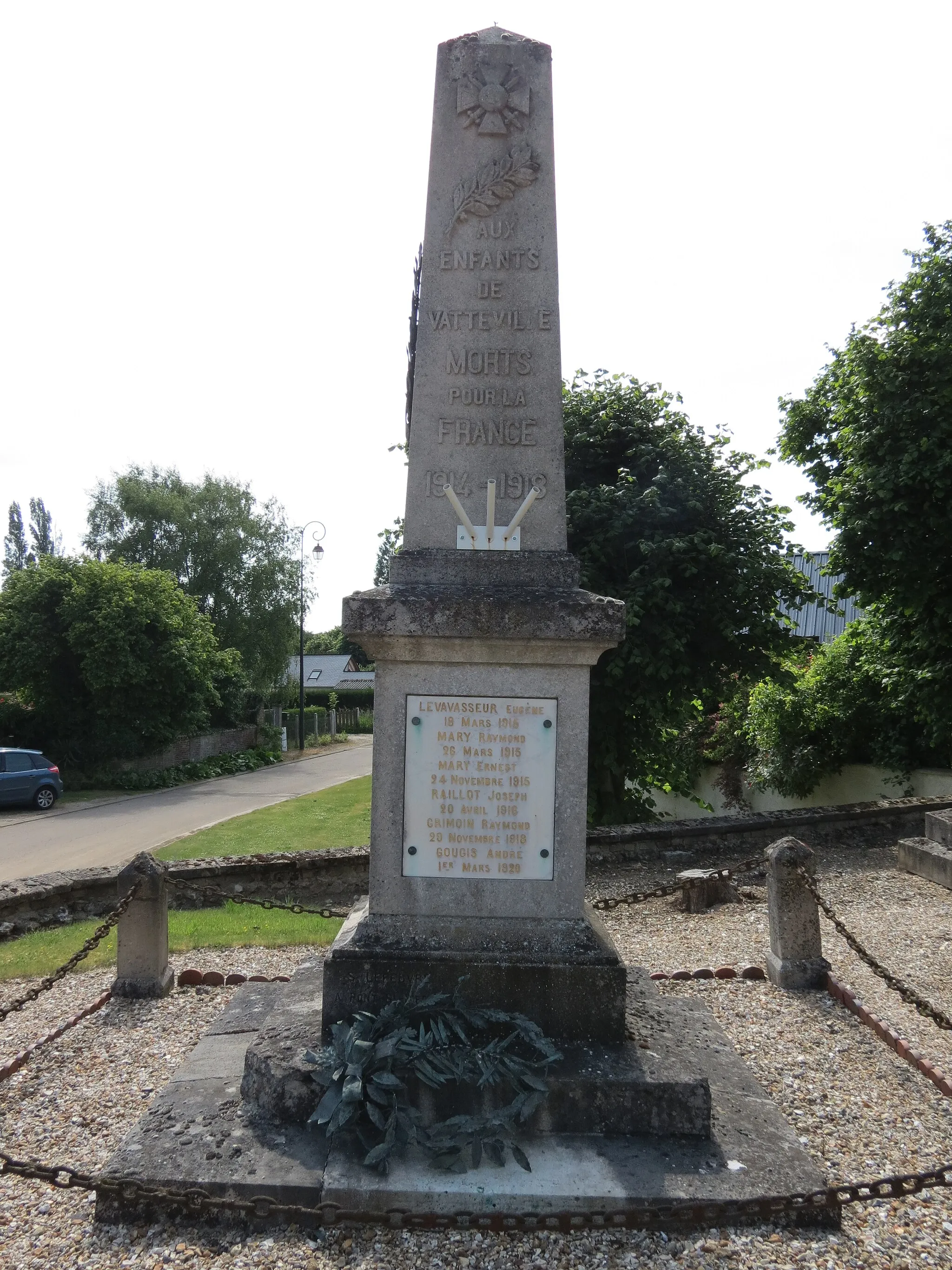 Photo showing: Monument aux morts de Vatteville.