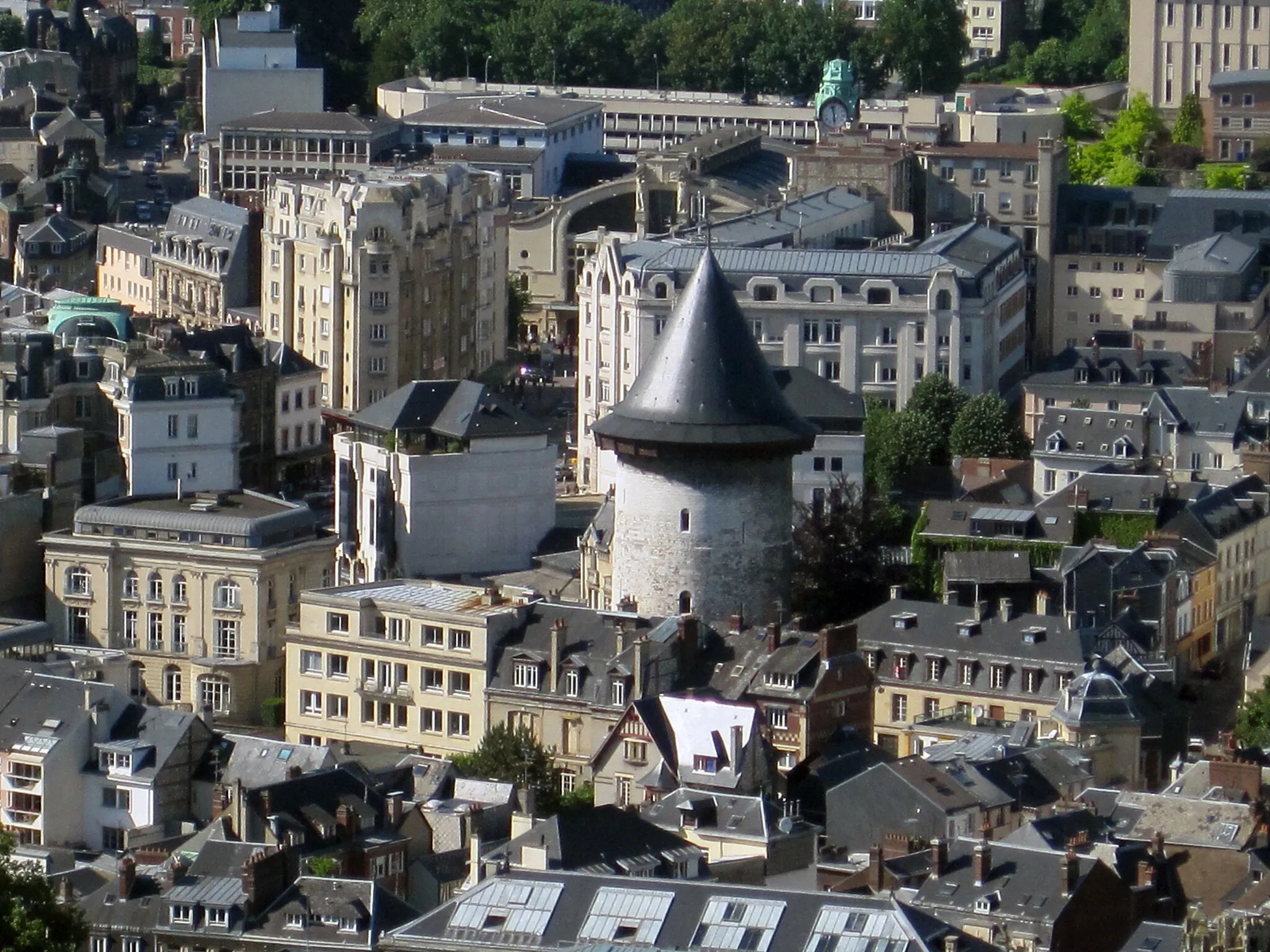 Photo showing: Photo prise de la flèche de la Cathédrale Notre-Dame de Rouen