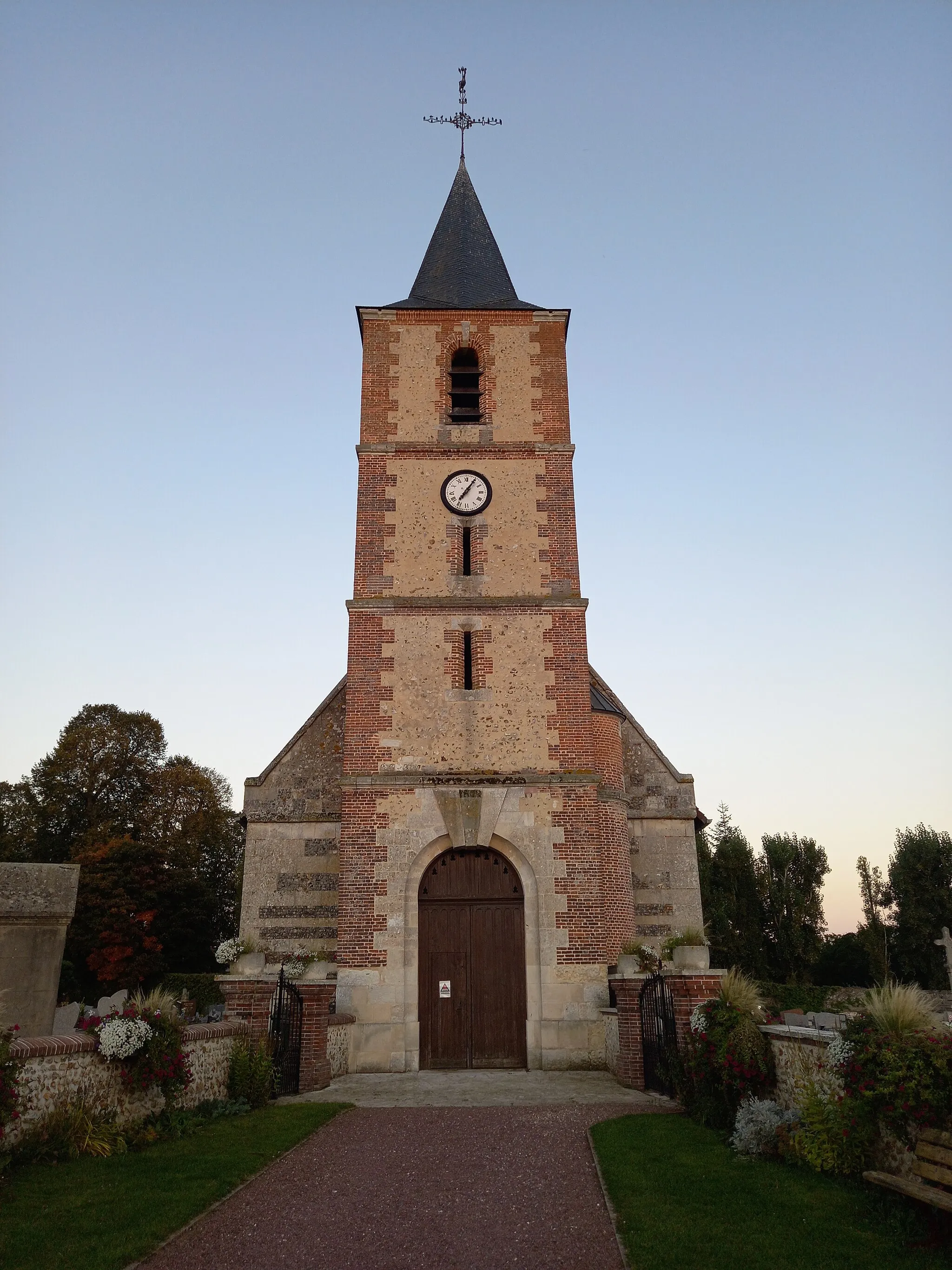 Photo showing: église Saint-Pierre de Grossœuvre (église située dans l'Eure, en France)