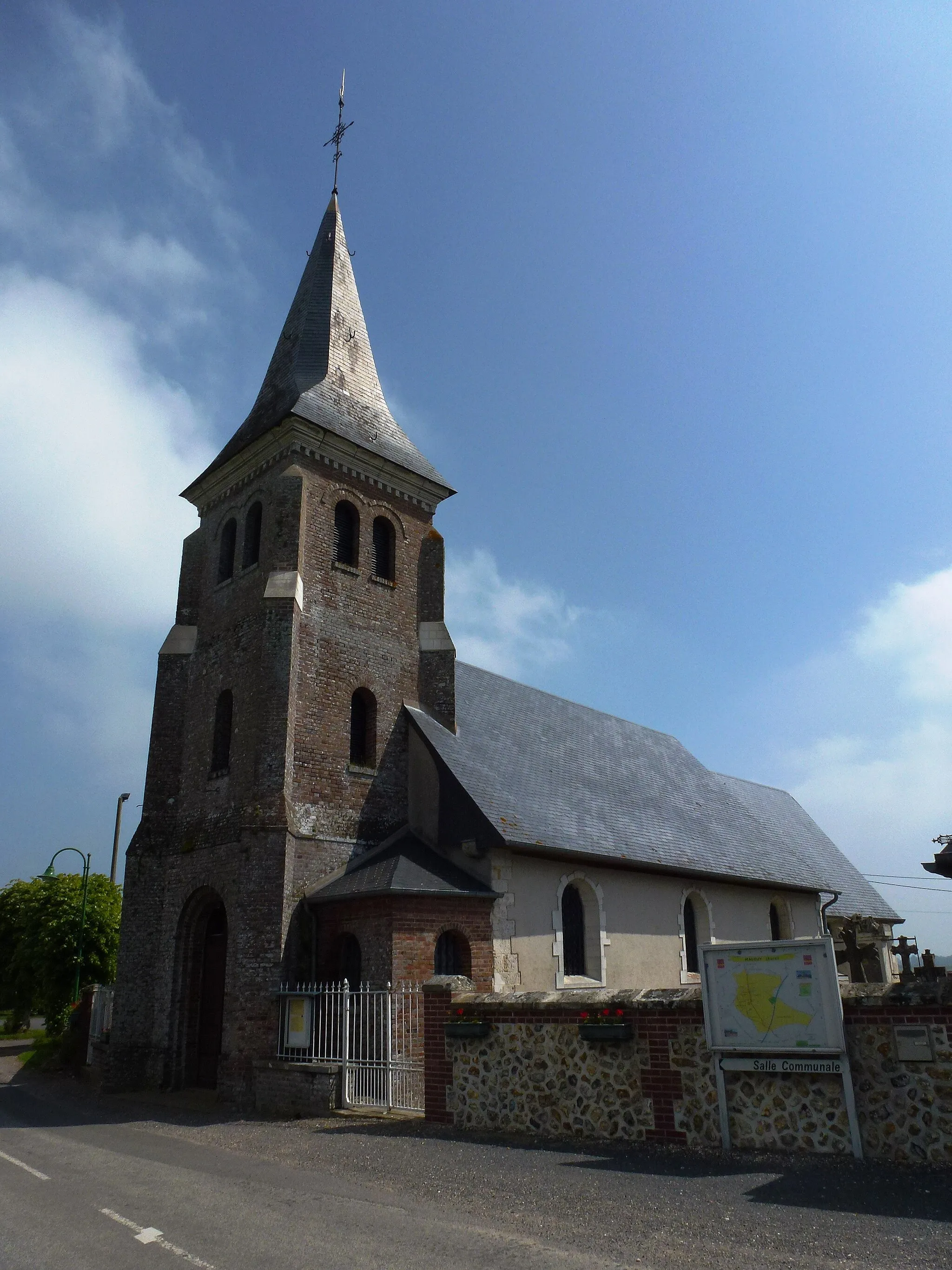 Photo showing: Malouy (Eure, Fr) église Saint-Pierre.