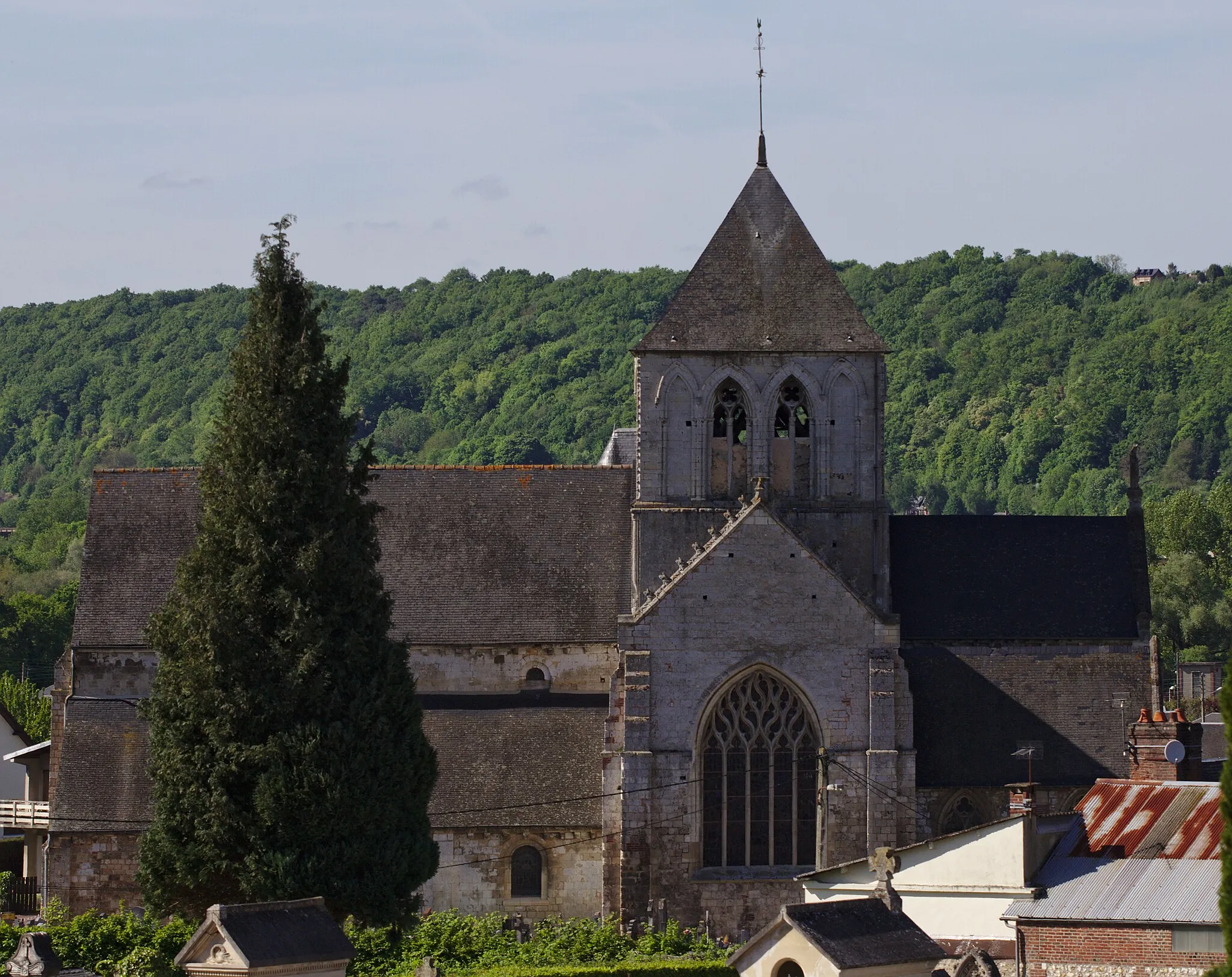 Photo showing: The church Saint-Germain in Saint-Germain-Village (Eure, France).