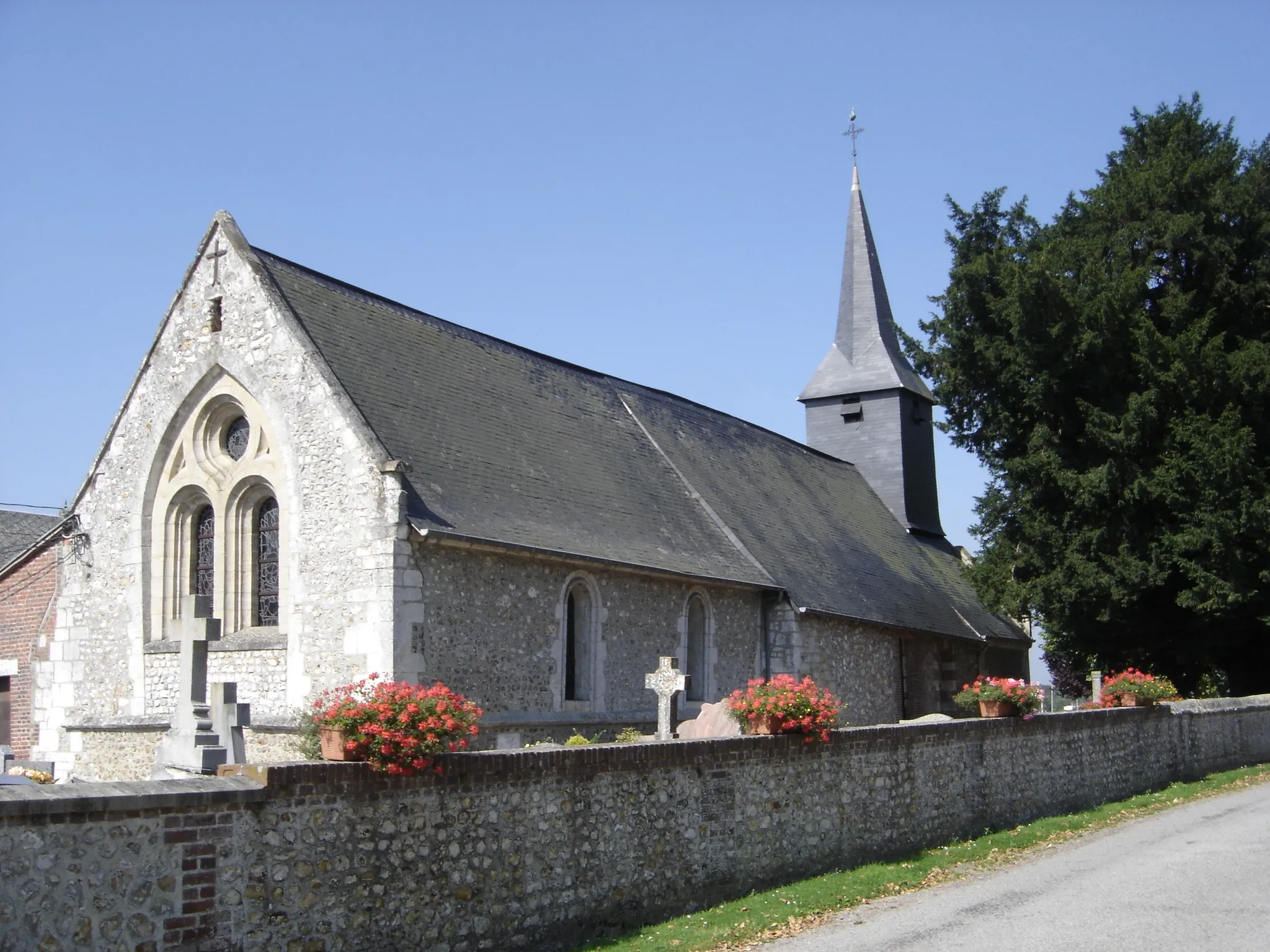 Photo showing: Église Saint-Thibault (hameau de Blacarville) à Saint-Mards-de-Blacarville - Eure - France