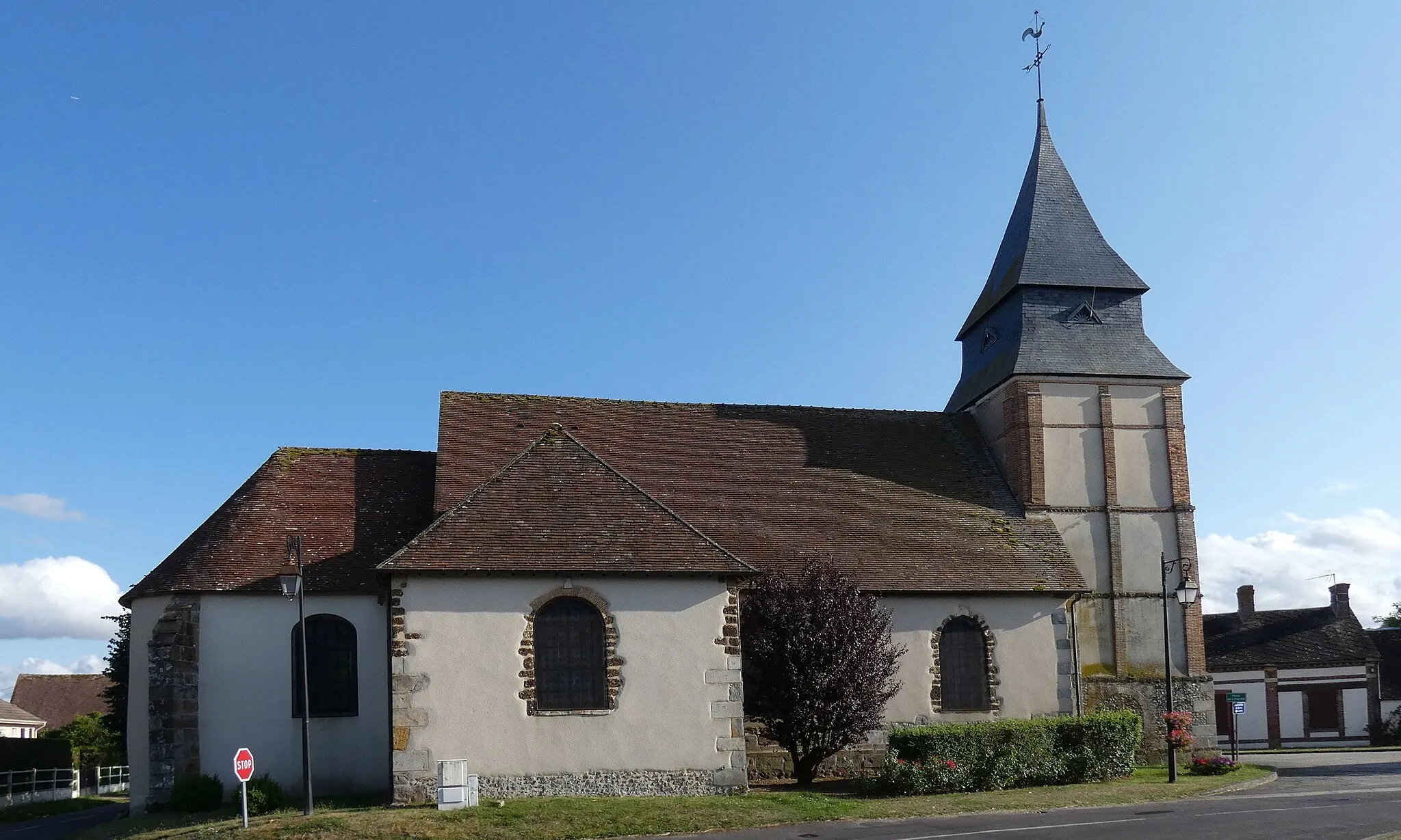 Photo showing: Mandres (Normandie, France). L'église Saint-Pierre.