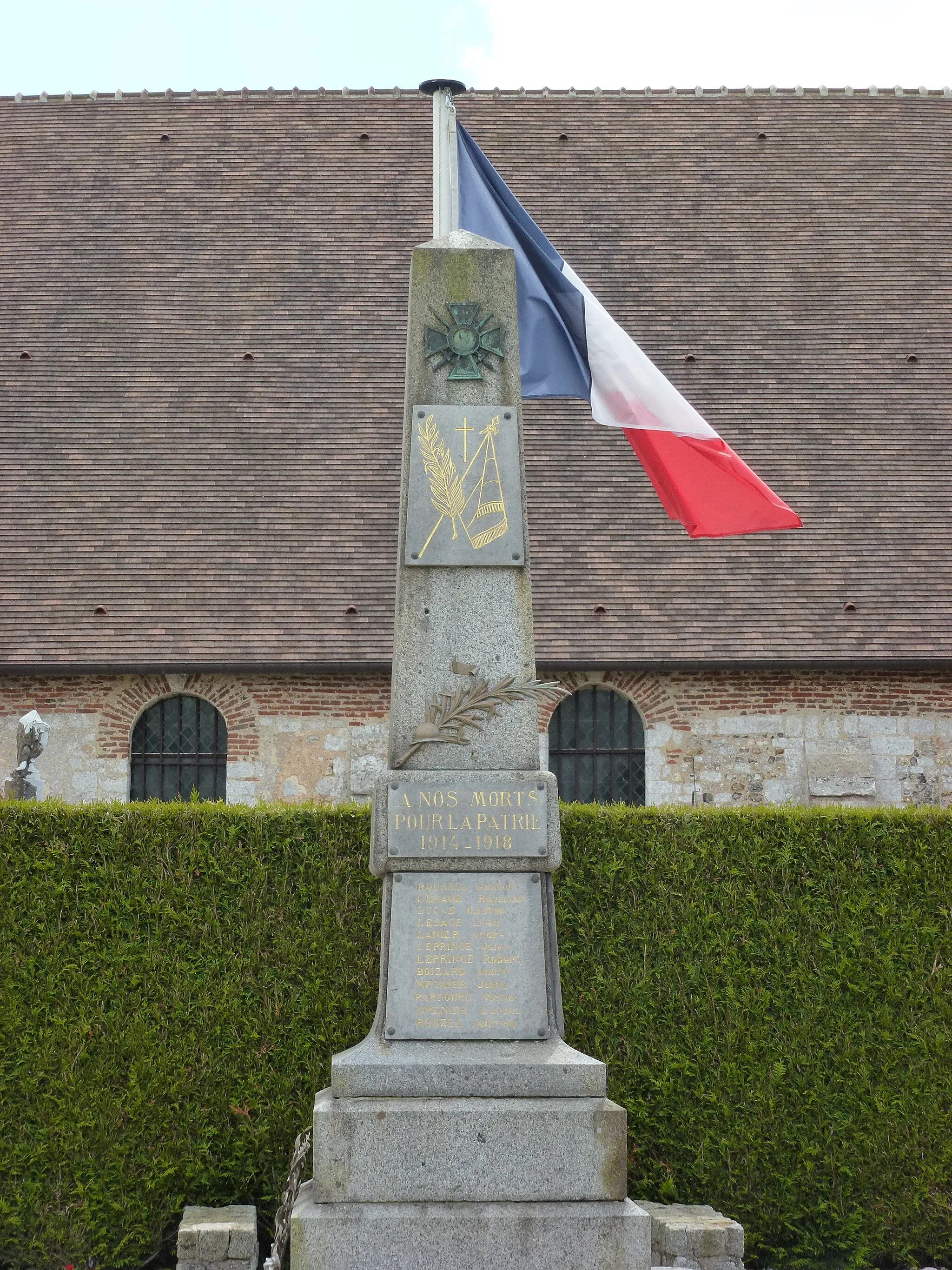 Photo showing: Boisney (Eure, Fr) monument aux morts