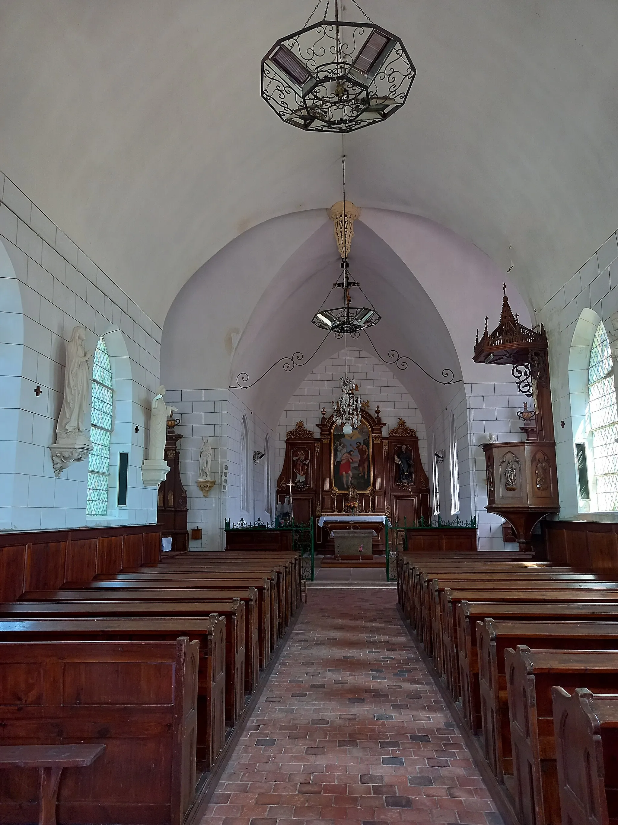 Photo showing: église Saint-Denis ou Saint-Gilles de Brametot (église située en Seine-Maritime, en France)