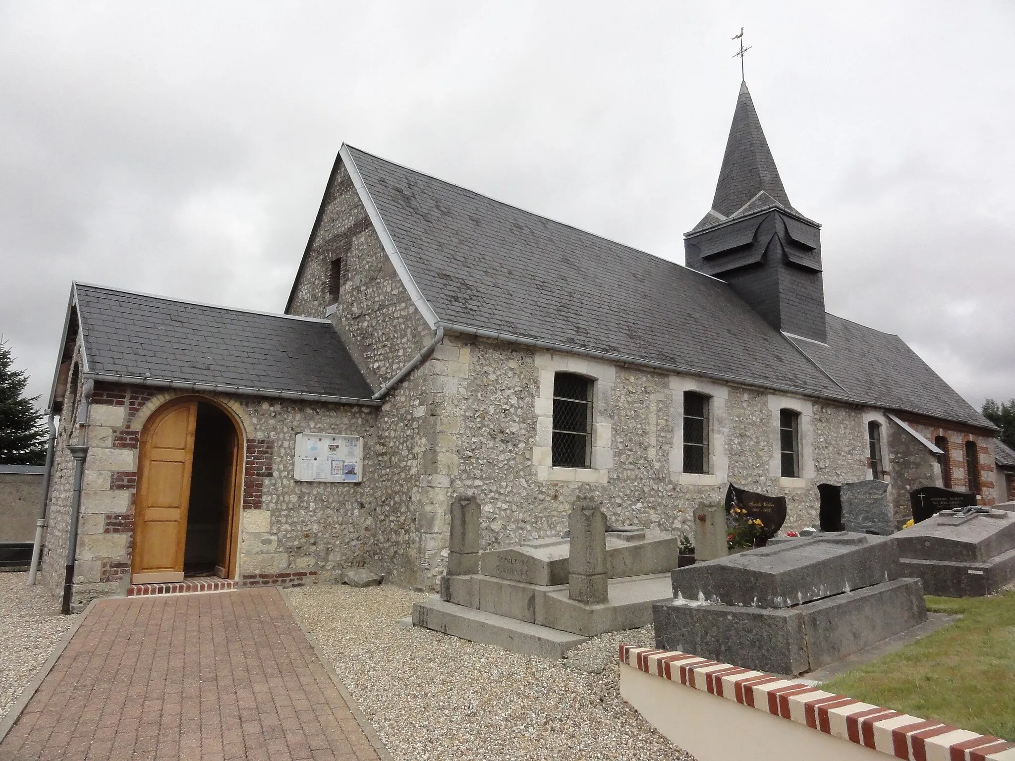 Photo showing: Villainville (Seine-Mar.) église extérieur