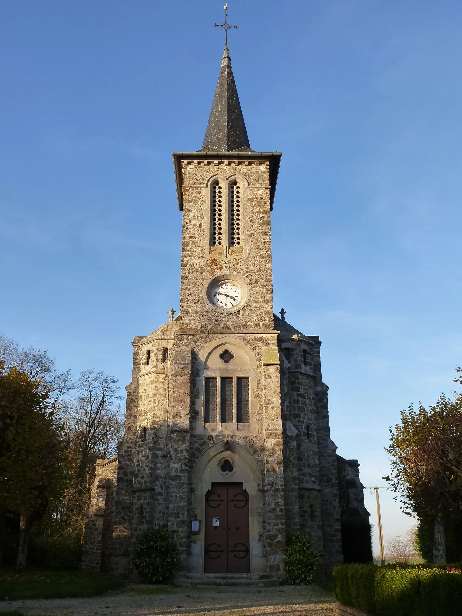 Photo showing: Église Saint-Christophe de Villemareuil. (Seine-et-Marne, région Île-de-France).