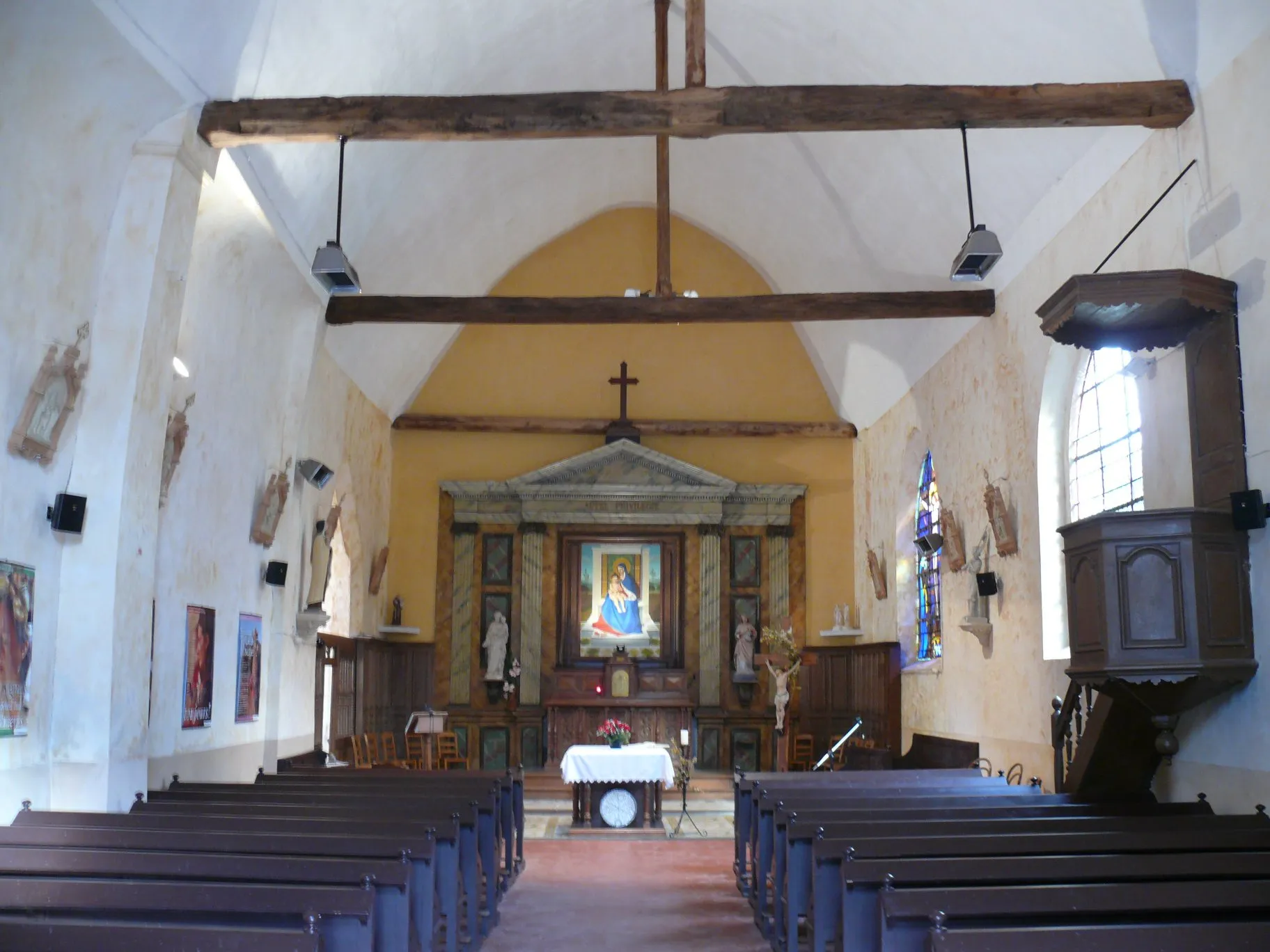 Photo showing: Saint-Claude's church of Pierre-Levée (Seine-et-Marne, Île-de-France, France).