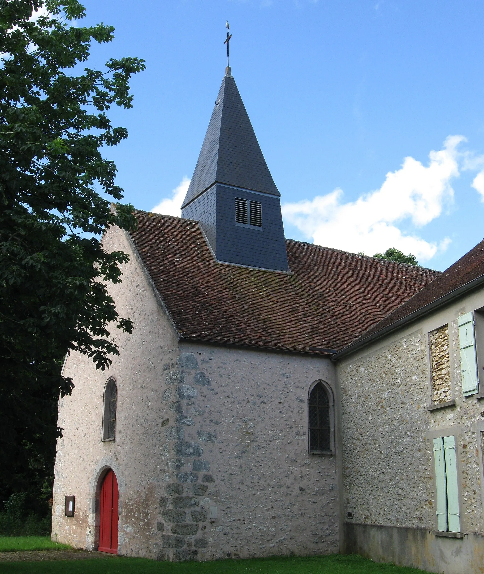 Photo showing: Église Saint-Germain-et-Saint-Blaise de Frétoy. (Seine-et-Marne, région Île-de-France).