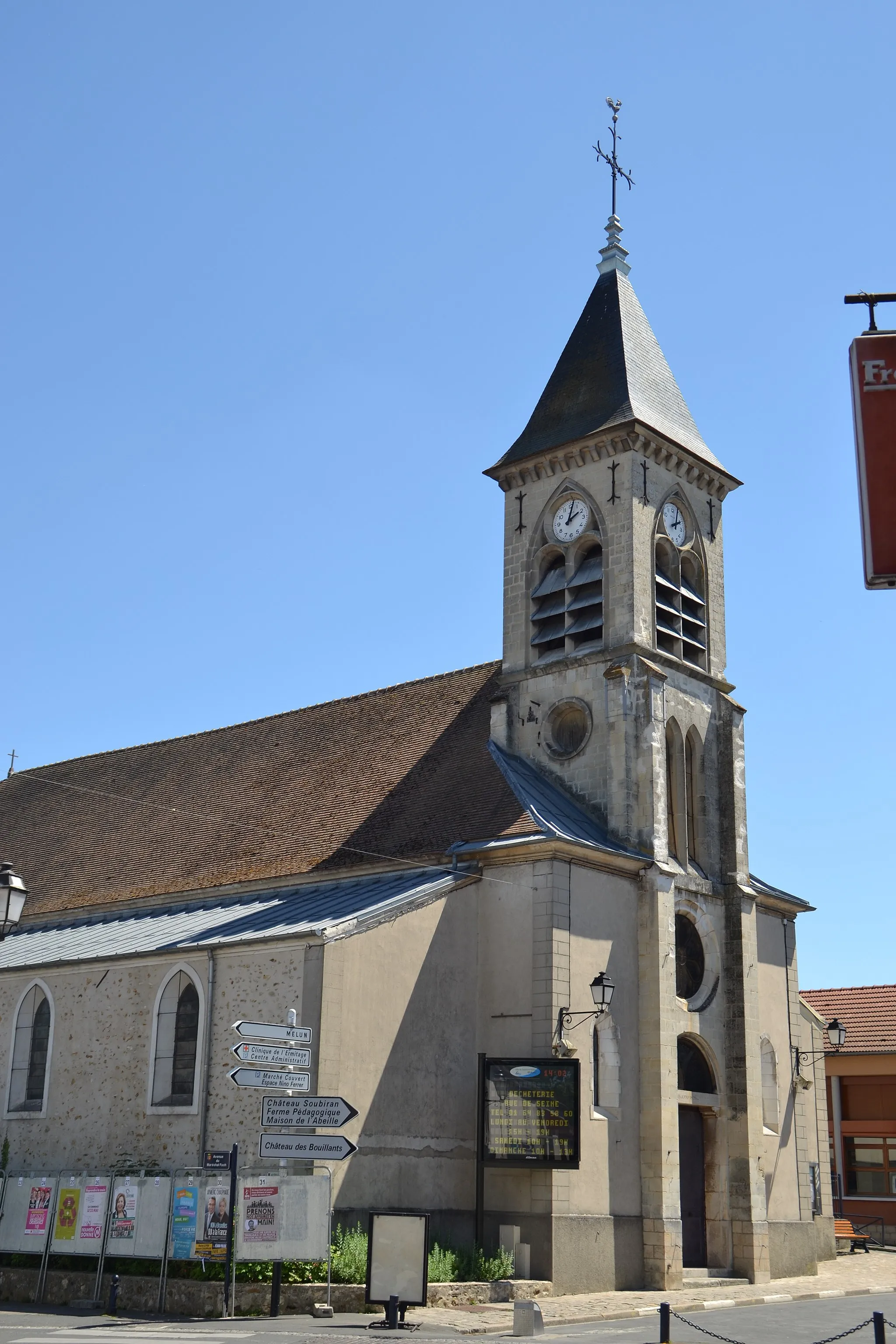 Photo showing: the church