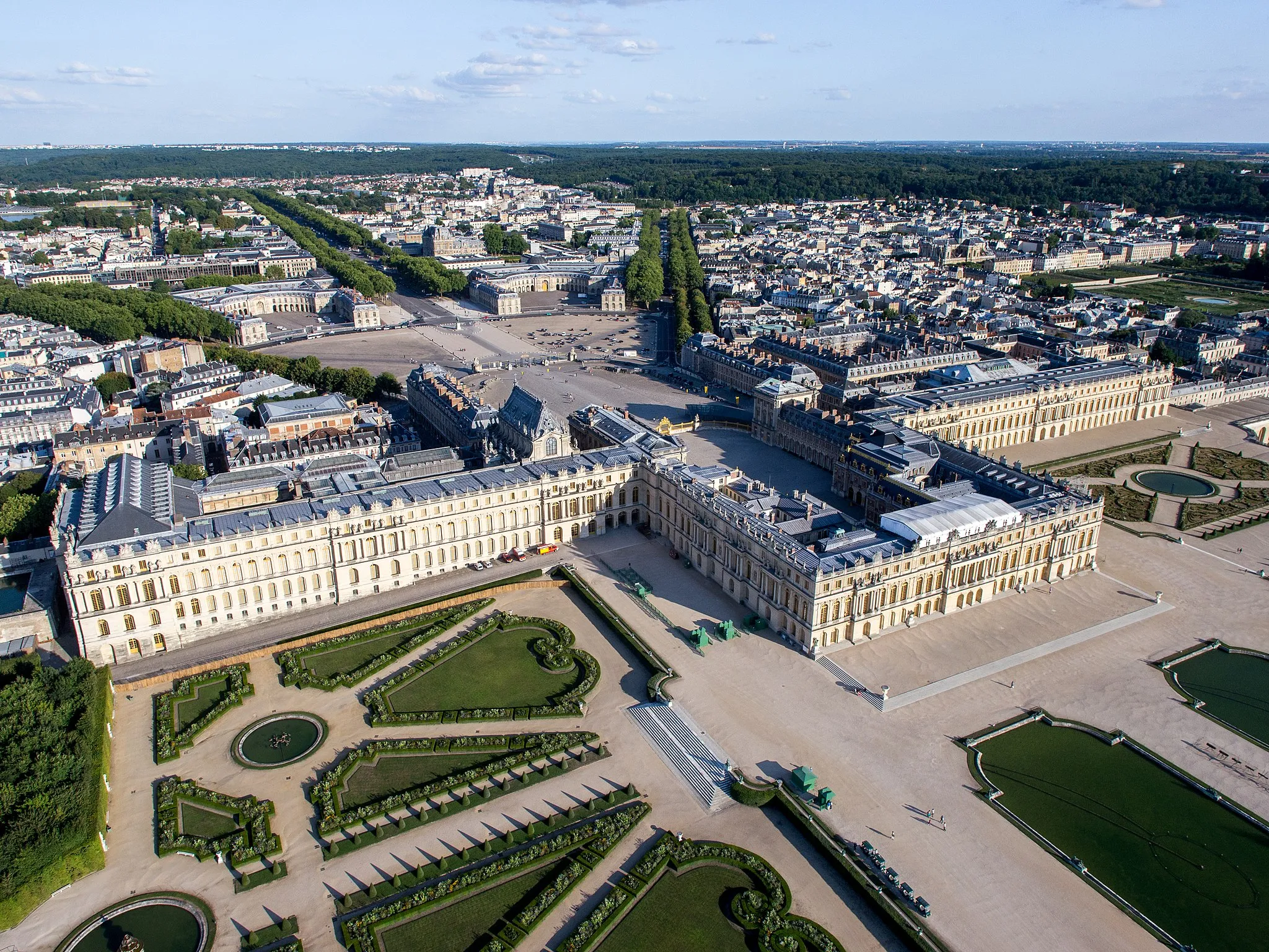 Photo showing: Aerial view of the Domain of Versailles, France