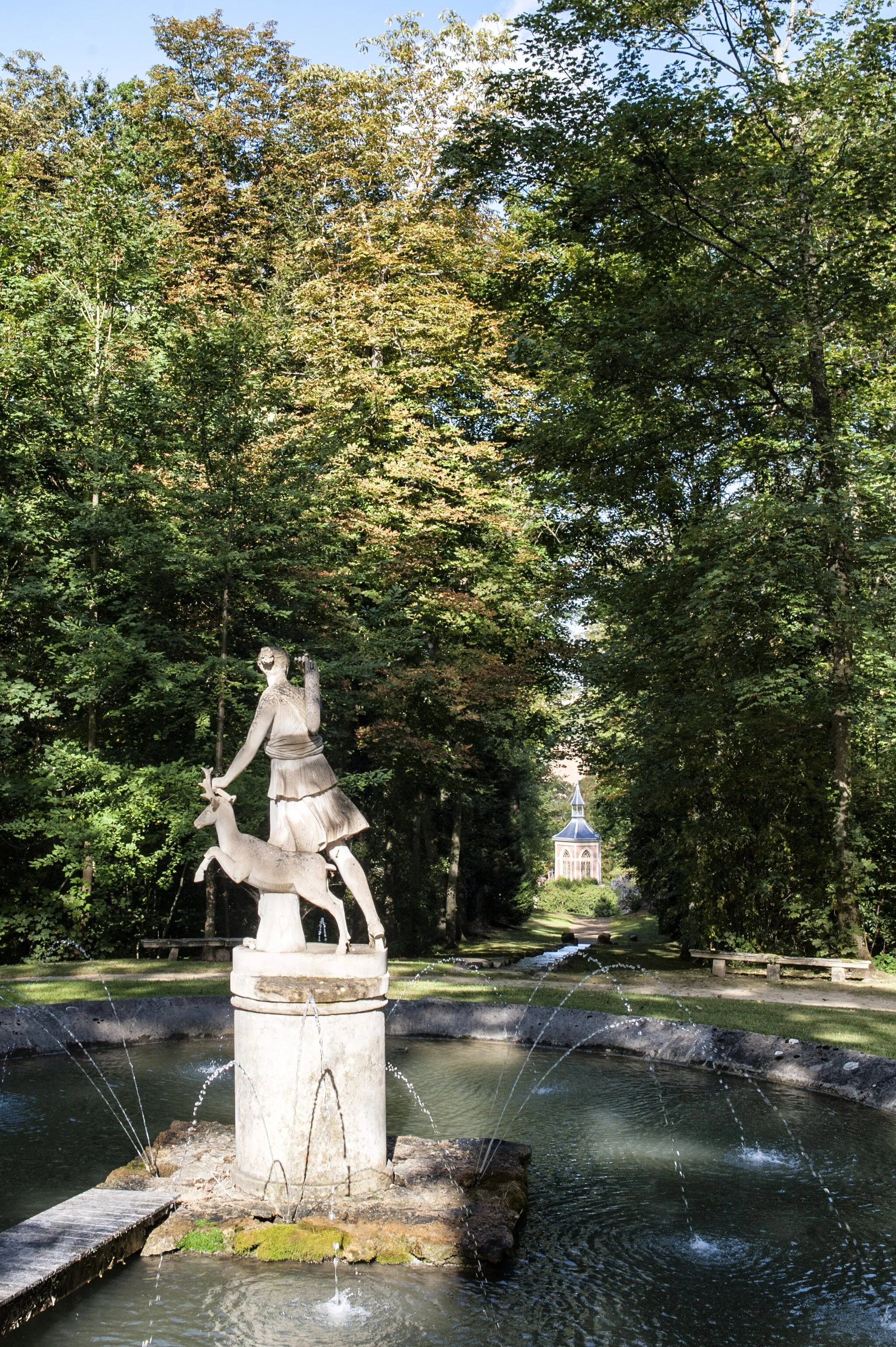 Photo showing: Château du Haut Rosay - pièce d'eau