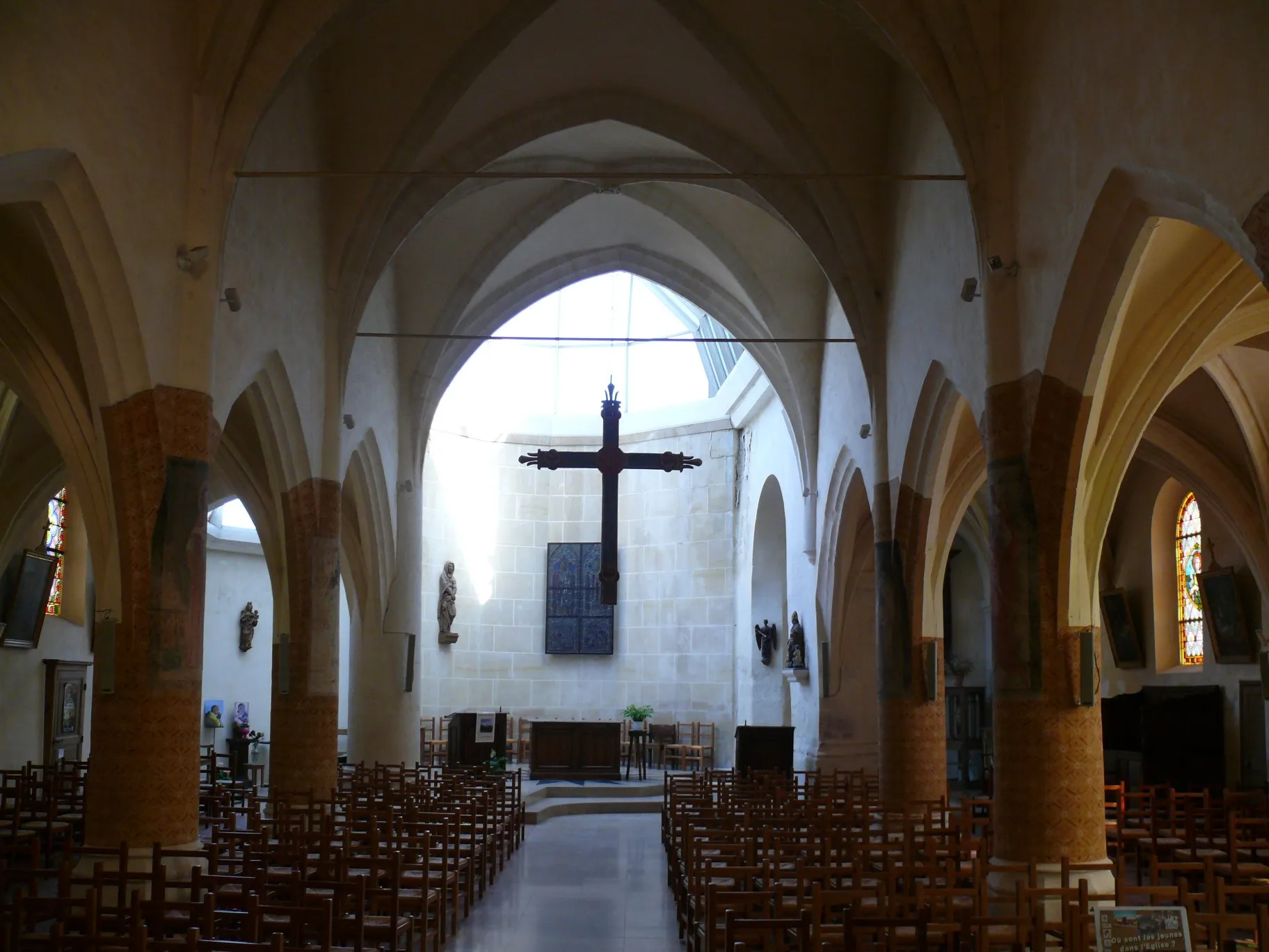 Photo showing: Saint-Sulpice's church of Saint-Soupplets (Seine-et-Marne, Île-de-France, France).