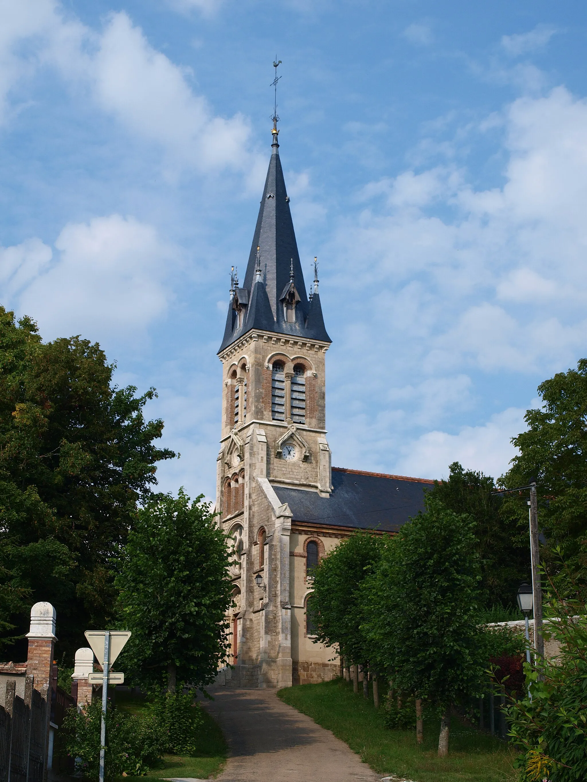 Photo showing: Vallery (Yonne, France) ; église