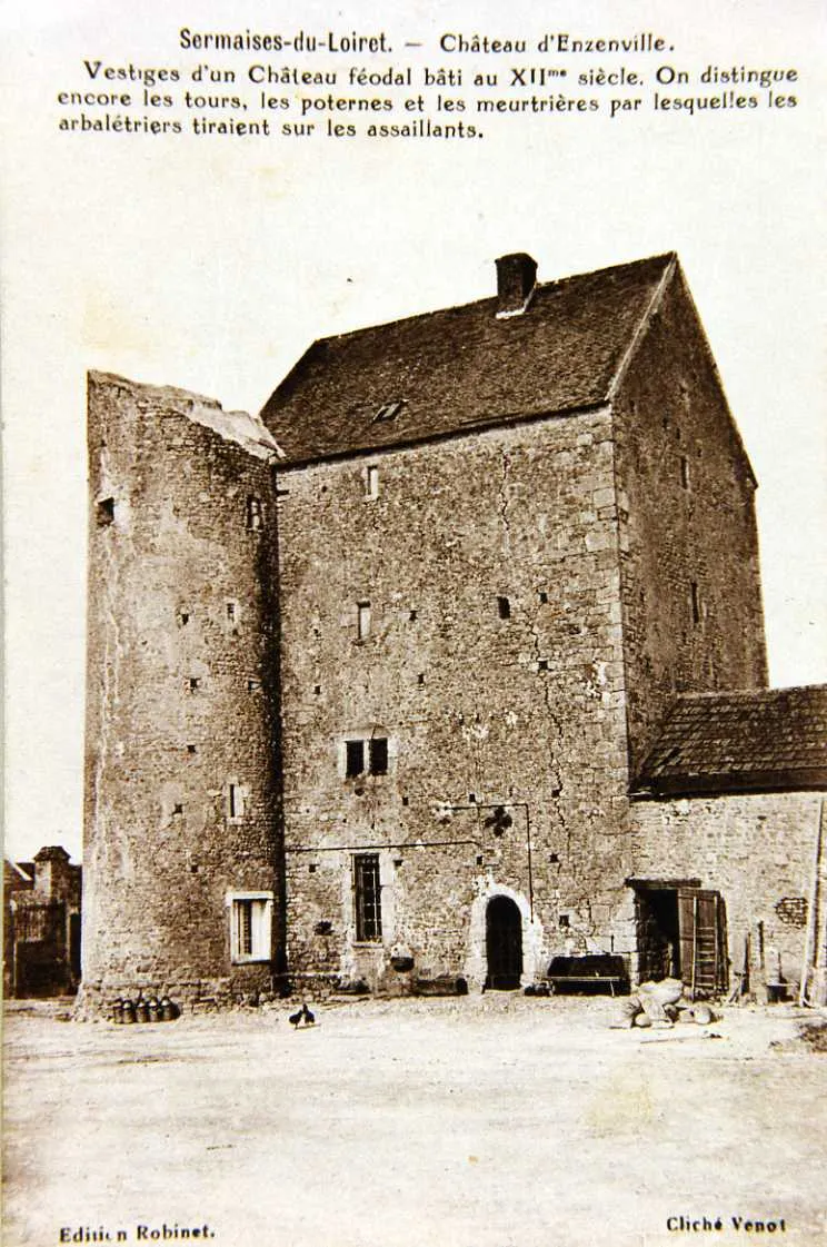 Photo showing: Château d'Enzanville autour de 1898, Loiret, Centre, France